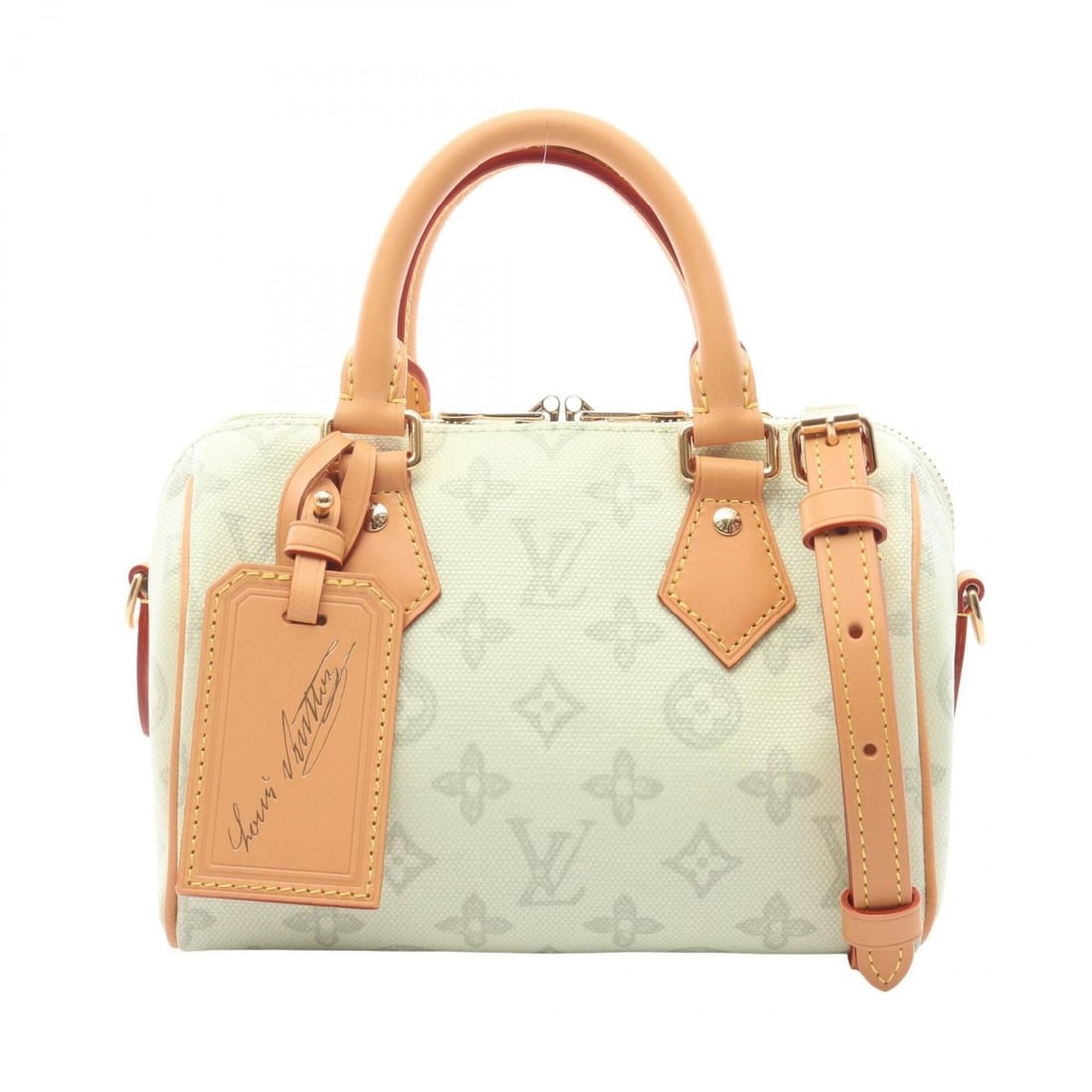 Louis Vuitton Speedy Bandoulière 20 Monogram Origin 2-Way Handbag, Coated Canvas and Leather,: --- Catalog ---Category: SizeSize (HxWxD): 14cm x 21cm x 10.5cm / 5.51'' x 8.26'' x 4.13''Category: DesignType: HandbagColor: GreenGender: WomenMaterial: PVC , Leather Category: GeneralMPN: M27530Bran