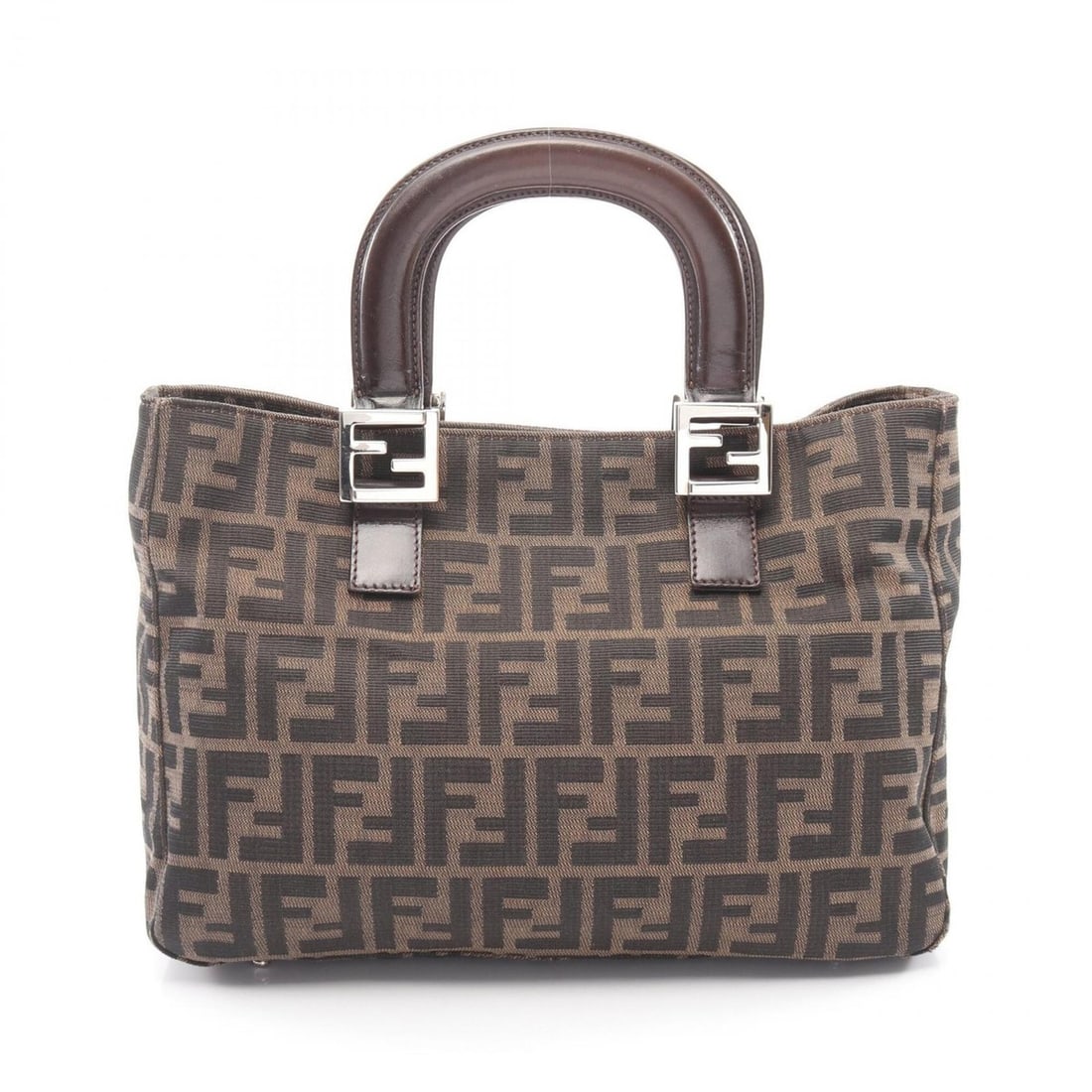 Fendi Zucca Handbag, Canvas and Leather, Women's, Brown: --- Catalog ---Category: SizeSize (HxWxD): 22cm x 29cm x 11.5cm / 8.66'' x 11.41'' x 4.52''Category: DesignType: HandbagColor: BrownGender: WomenMaterial: Canvas , Leather Category: GeneralBrand: Fend