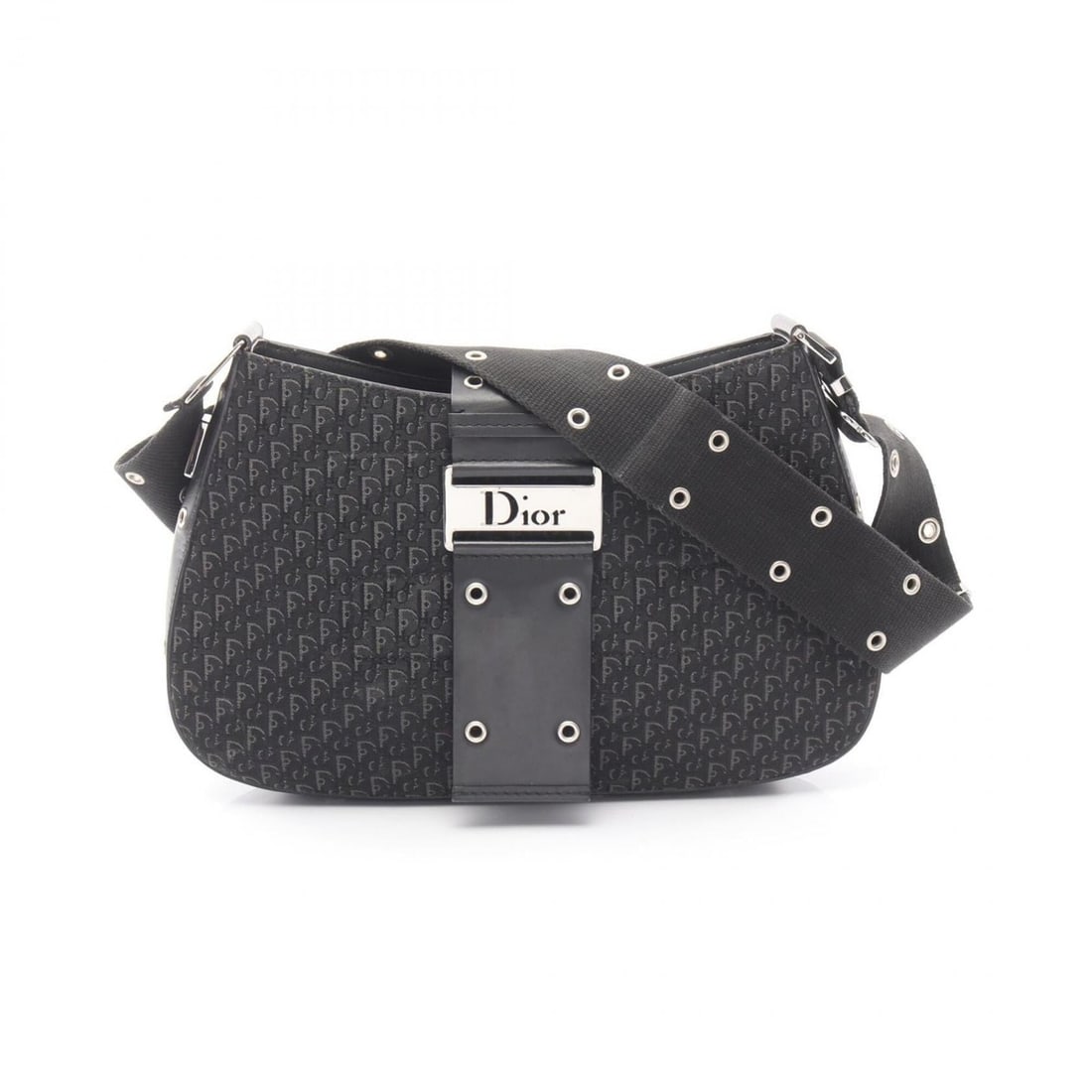 Christian Dior Dior Street Chic Trotter Shoulder Bag Handbag Canvas Leather Women's Black: --- Catalog ---Category: SizeSize (HxWxD): 19cm x 31.5cm x 5cm / 7.48'' x 12.4'' x 1.96''Category: DesignType: Handbag, Shoulder bagColor: BlackGender: WomenMaterial: Canvas , Leather Category: Genera