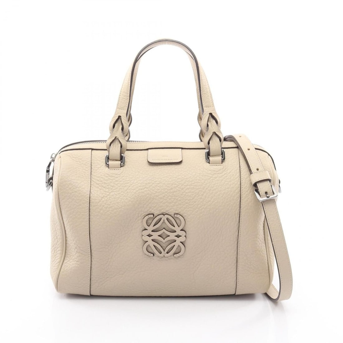 Loewe Fusta 25 Handbag, Leather, Women's, Ivory: --- Catalog ---Category: SizeSize (HxWxD): 16cm x 25cm x 13cm / 6.29'' x 9.84'' x 5.11''Category: DesignType: HandbagColor: IvoryGender: WomenMaterial: Leather Category: GeneralBrand: Loewe--- Item Li
