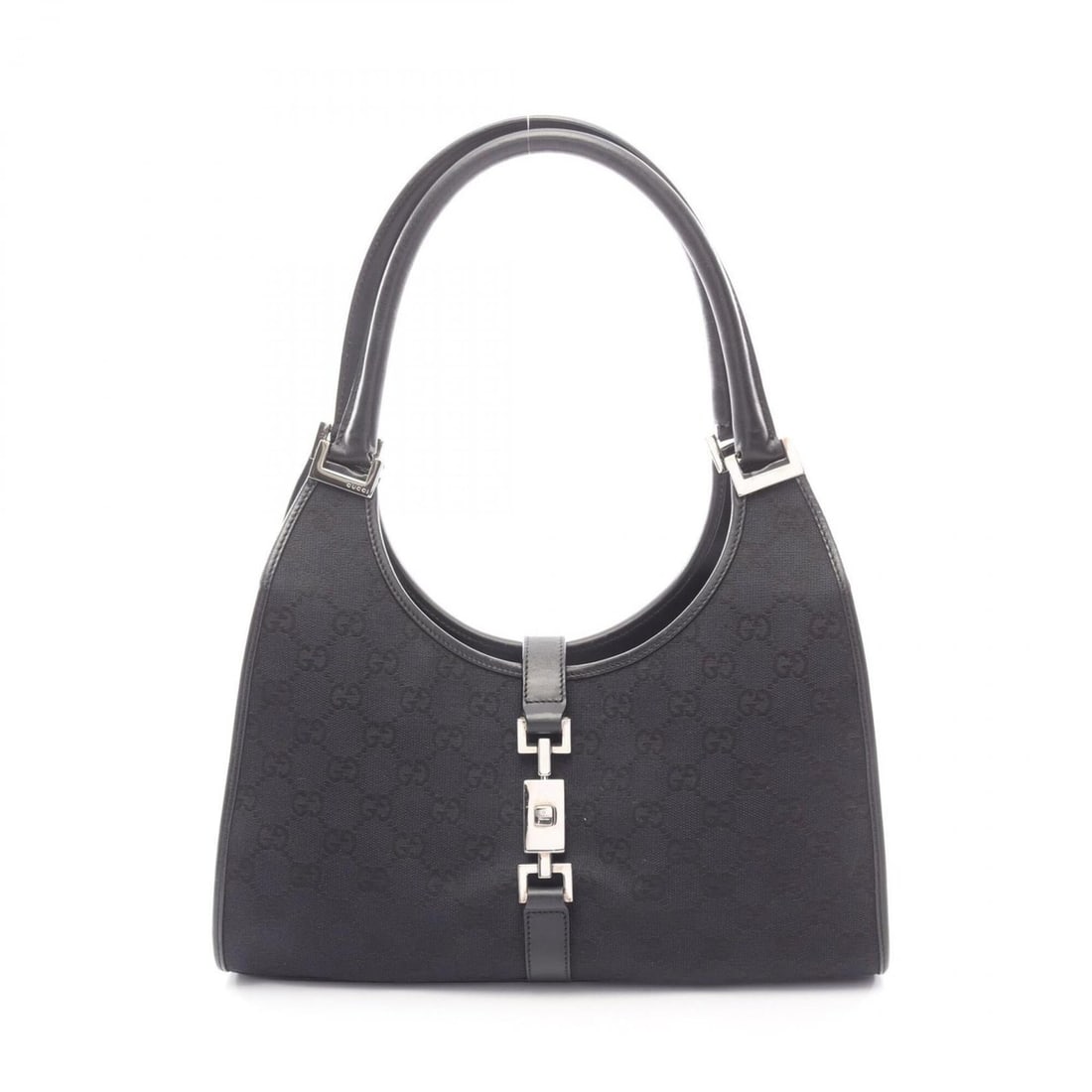 Gucci Jackie GG Canvas Shoulder Bag/Handbag, and Leather, Women's, Navy/Black, 002/1067 (1 of 12)
