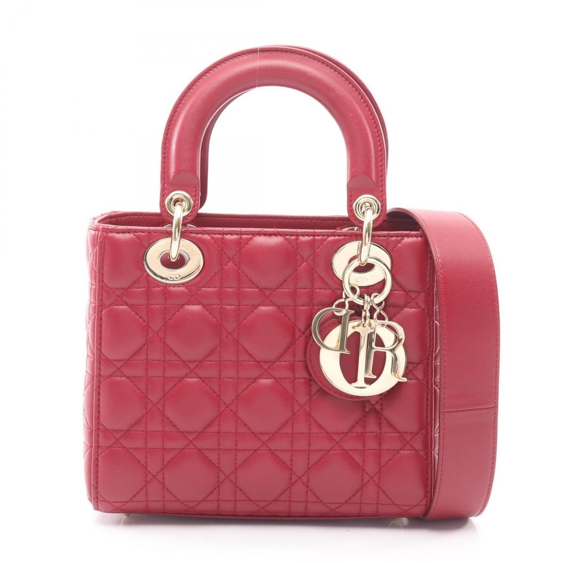 Christian Dior Dior LADY DIOR MY ABCDIOR Lady Small Cannage 2-Way Handbag Leather Women's Bordeaux: --- Catalog ---Category: SizeSize (HxWxD): 17cm x 20cm x 8cm / 6.69'' x 7.87'' x 3.14''Category: DesignType: HandbagColor: BordeauxGender: WomenMaterial: Leather Category: GeneralBrand: Christian Dior