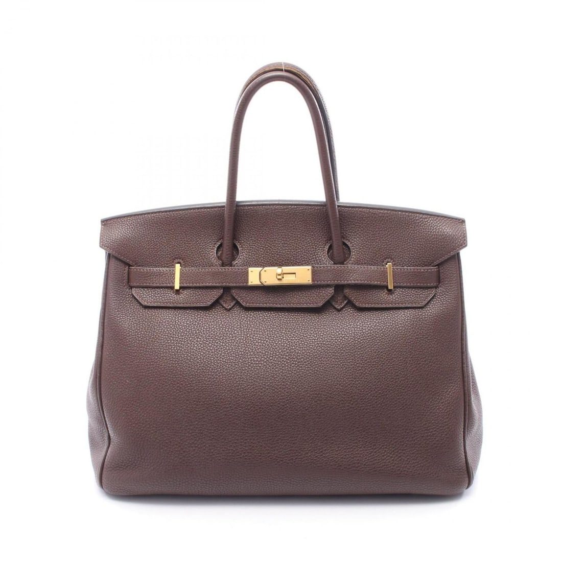 Hermes Birkin 35 Chocolate Handbag, Togo Leather, Women's, Brown: --- Catalog ---Category: SizeSize (HxWxD): 28cm x 35cm x 18cm / 11.02'' x 13.77'' x 7.08''Category: DesignType: HandbagColor: BrownGender: WomenMaterial: Togo leather Hardware Color: GoldCategory: Gen