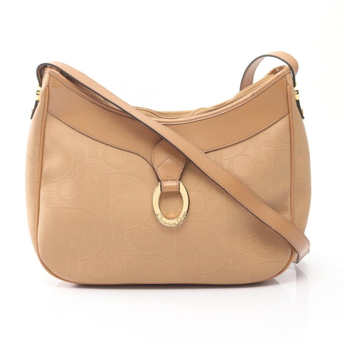 Christian Dior Dior Trotter Shoulder Bag/Handbag, Coated Canvas and Leather, Women's, Beige: --- Catalog ---Category: SizeSize (HxWxD): 20cm x 30cm x 9cm / 7.87'' x 11.81'' x 3.54''Category: DesignType: Handbag, Shoulder bagColor: BeigeGender: WomenMaterial: PVC , Coated canvas , PVC Category