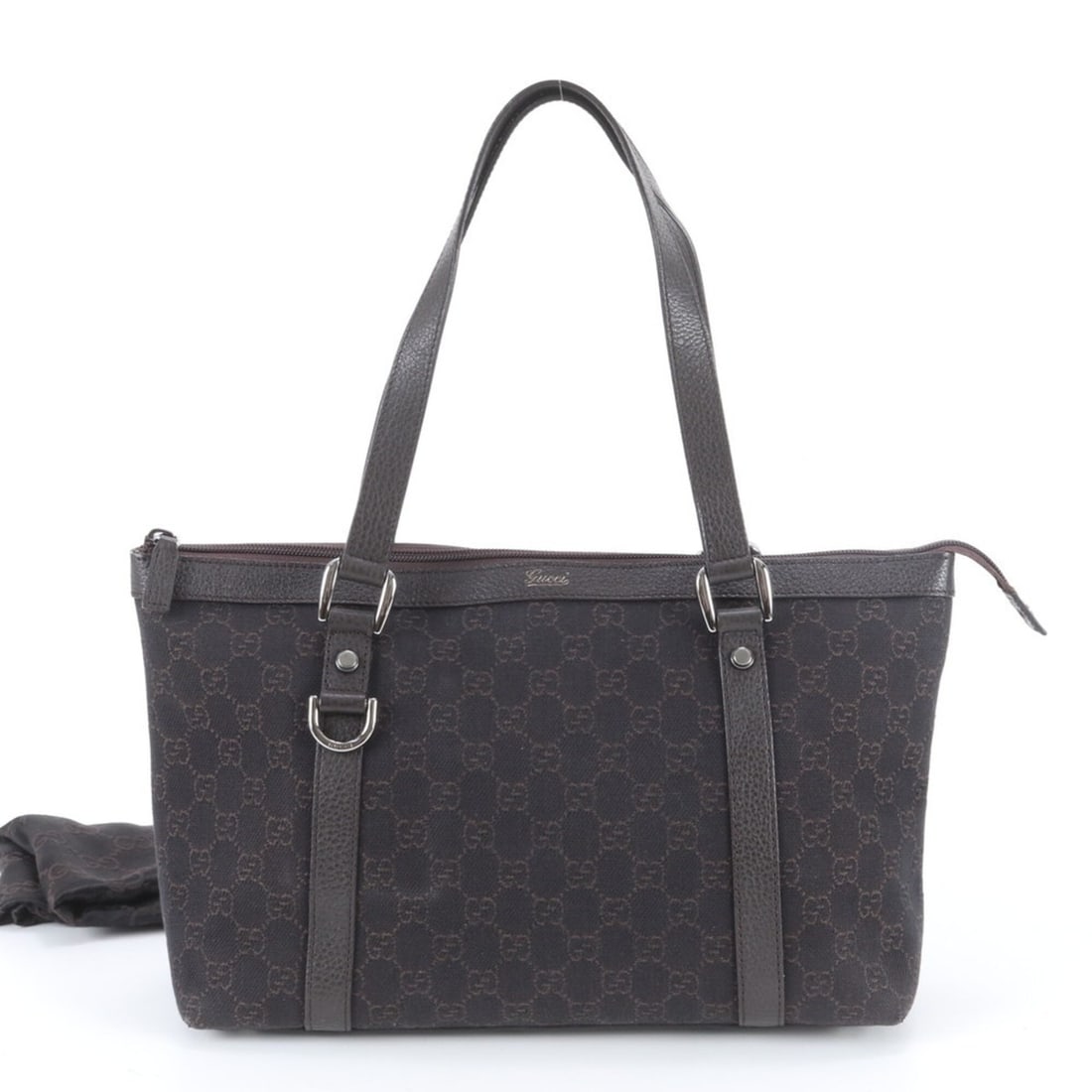 Gucci GG Canvas Abbey 268640 Leather Tote Bag, Handbag, Shoulder Brown, Women's: --- Catalog ---Category: SizeSize (HxWxD): 22cm x 32cm x 11cm / 8.66'' x 12.59'' x 4.33''Category: DesignType: Handbag, Tote bagColor: BrownGender: WomenMaterial: Canvas , Leather Category: GeneralMPN