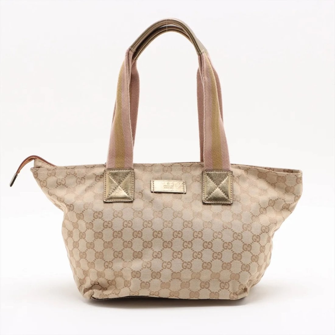 Gucci GG Canvas 131230 Leather Handbag Beige Tote Bag for Women: --- Catalog ---Category: SizeSize (HxWxD): 22cm x 23cm x 18cm / 8.66'' x 9.05'' x 7.08''Category: DesignType: Handbag, Tote bagColor: BeigeGender: WomenMaterial: Canvas , Leather Category: GeneralMPN: