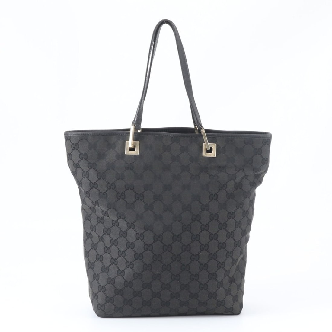 Gucci GG Canvas 002 1098 Leather Tote Bag, Handbag, Shoulder Black, Women's: --- Catalog ---Category: SizeSize (HxWxD): 32cm x 24cm x 11cm / 12.59'' x 9.44'' x 4.33''Category: DesignType: Handbag, Tote bagColor: BlackGender: WomenMaterial: Leather , Canvas Category: GeneralMPN