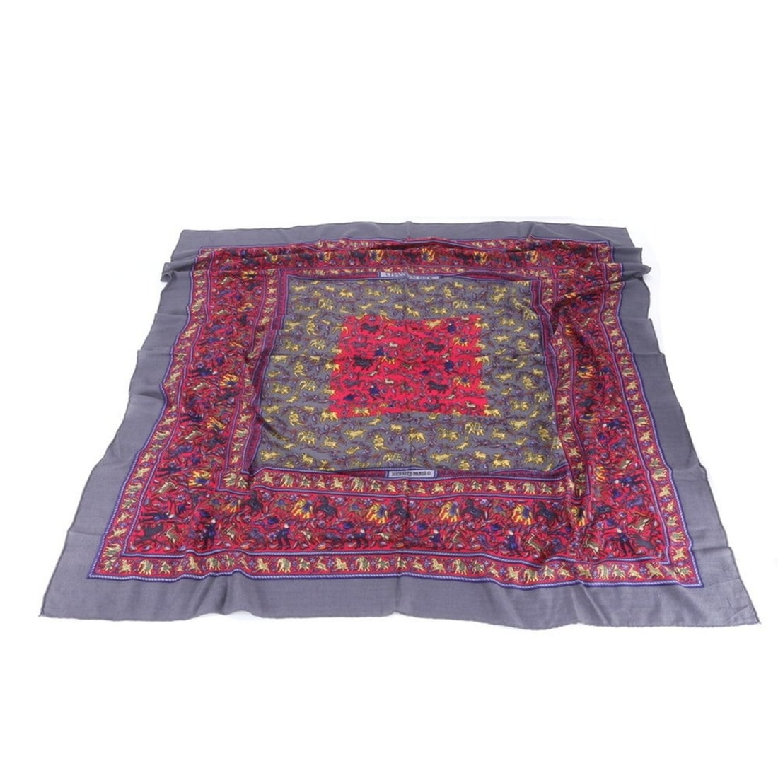Hermes Carre Géant 140 CHASSE EN INDE (Indian Hunting) Scarf, Muffler, Stole for Women (1 of 15)