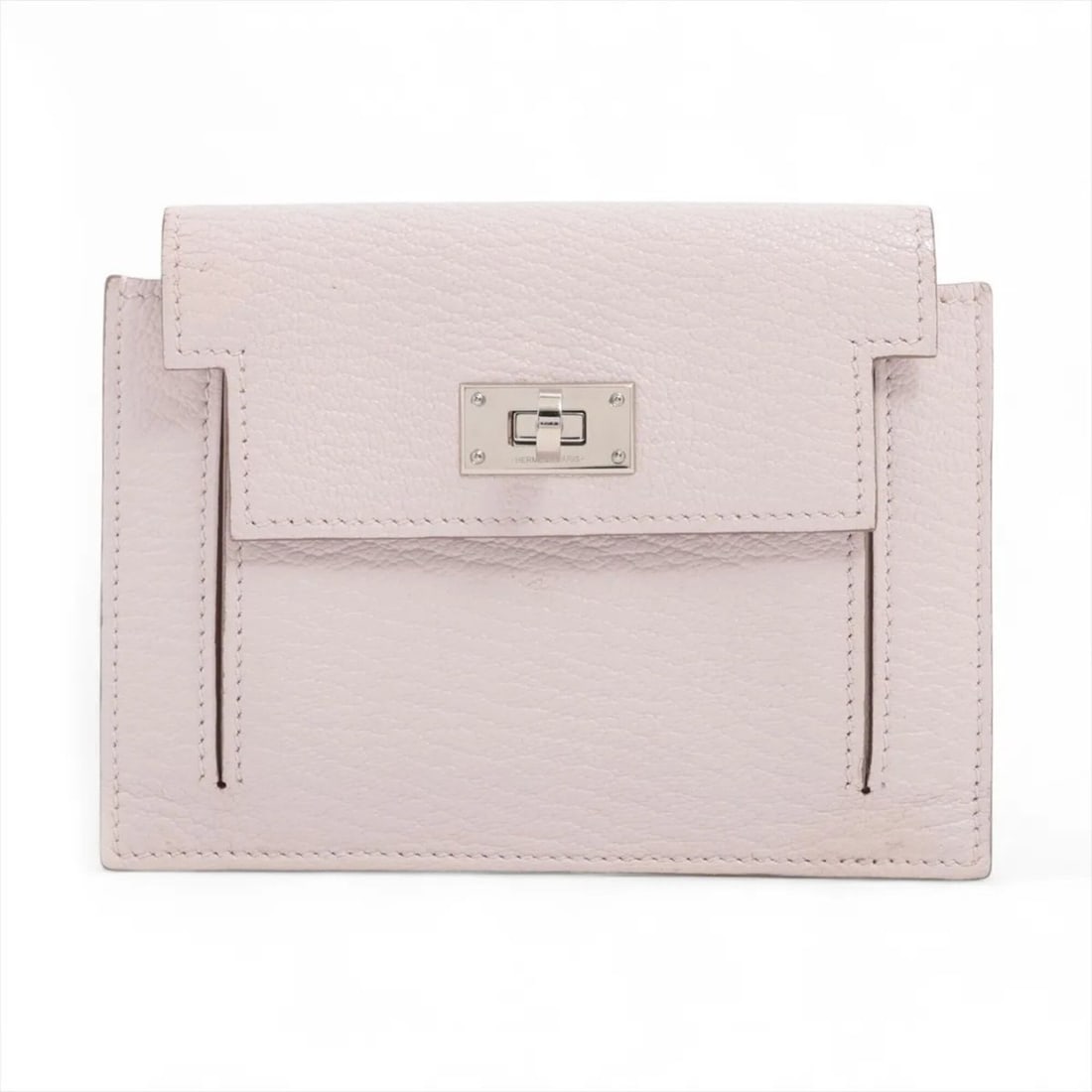 Hermes Kelly Pocket Compact Chevre Mysore Leather Wallet/Coin Purse (2023 model, stamped B) - (1 of 15)