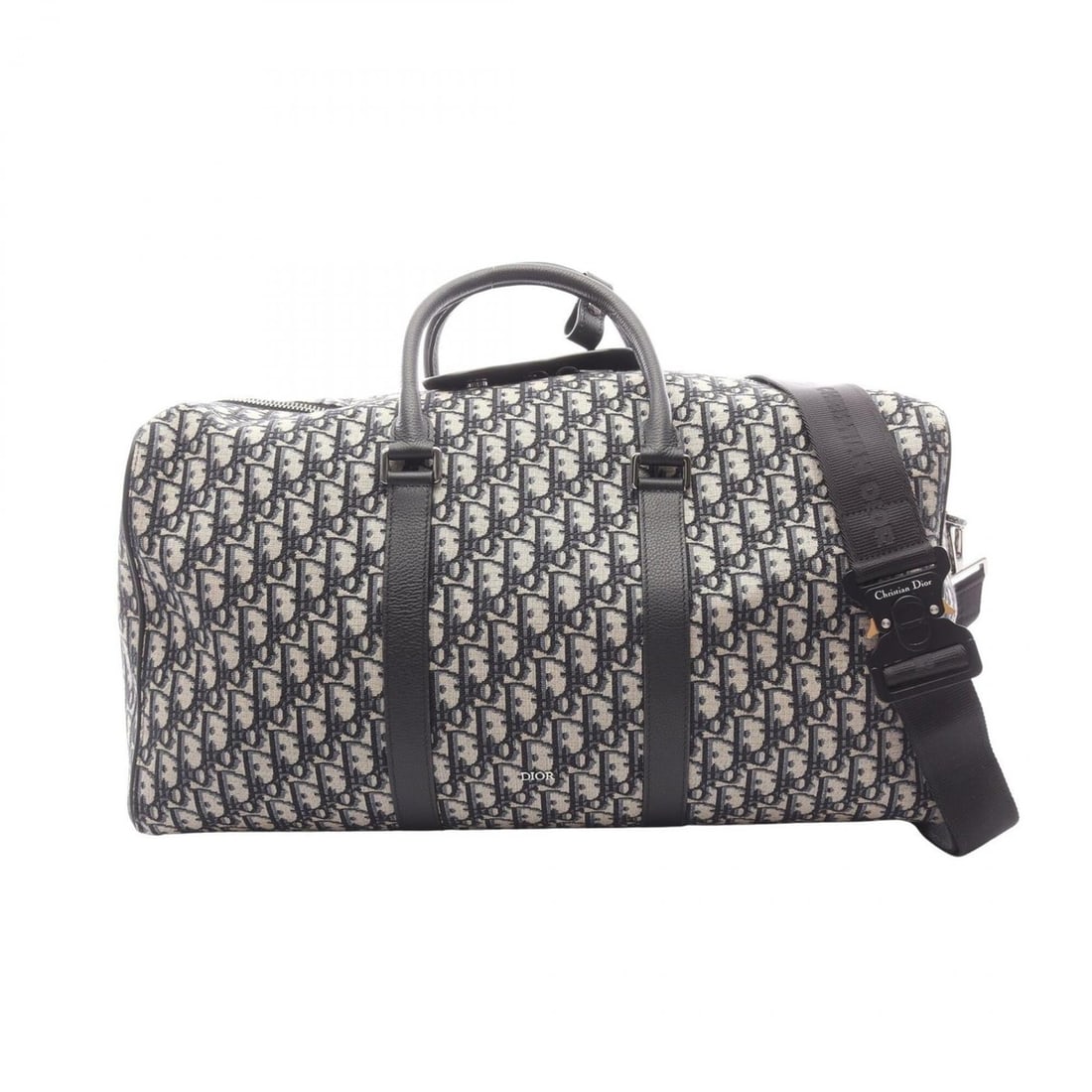 Christian Dior Dior Lango 50 Oblique 2-Way Boston Bag/Handbag, Canvas and Leather, Men's, Navy/Beige: --- Catalog ---Category: SizeSize (HxWxD): 25cm x 49cm x 21cm / 9.84'' x 19.29'' x 8.26''Category: DesignType: Boston bag, HandbagColor: Beige, NavyGender: MenMaterial: Canvas , Leather Category: Gene