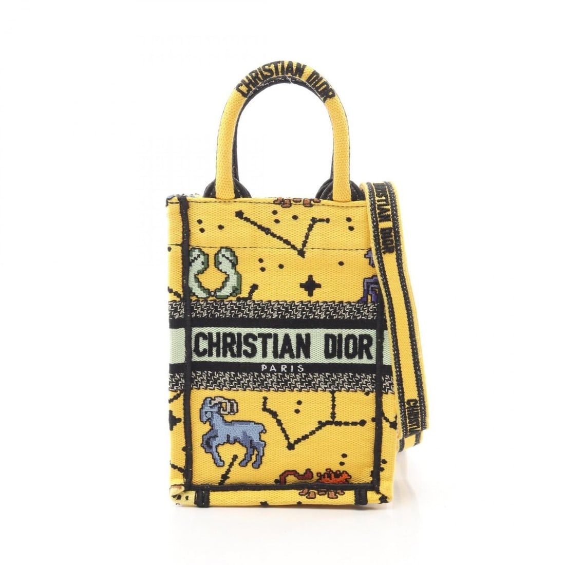 Christian Dior Dior BOOK TOTE Vertical Bag Mini Phone Handbag Canvas Women's Yellow Multicolor: --- Catalog ---Category: SizeSize (HxWxD): 18cm x 13cm x 7cm / 7.08'' x 5.11'' x 2.75''Category: DesignType: Handbag, Tote bagColor: Multi-color, YellowGender: WomenMaterial: Canvas Category: GeneralB