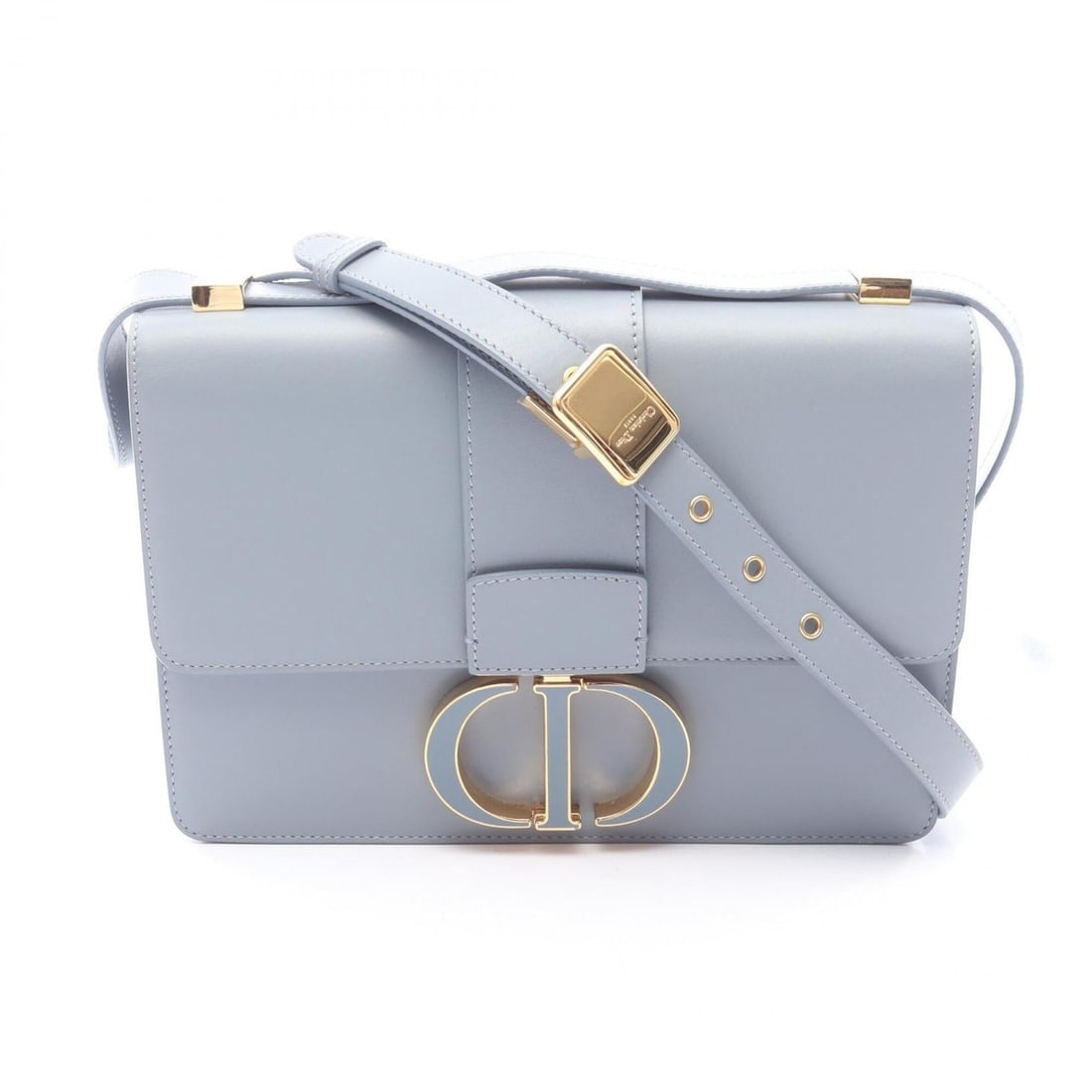 Christian Dior Dior 30 Montaigne Shoulder Bag Handbag Leather Women's Blue M9203UMOS (1 of 11)