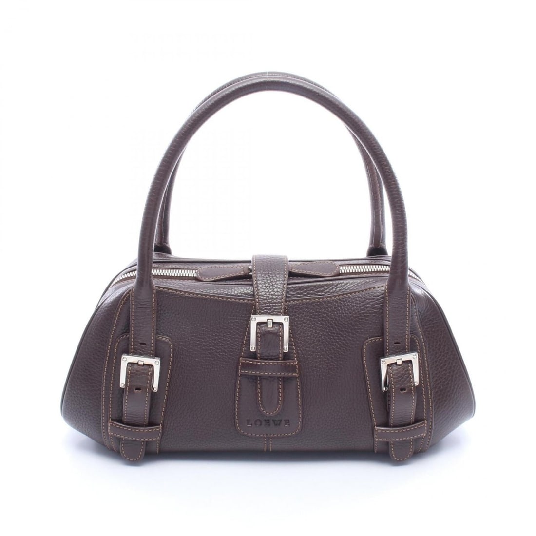 Loewe Senda Handbag, Leather, Women's, Brown (1 of 10)