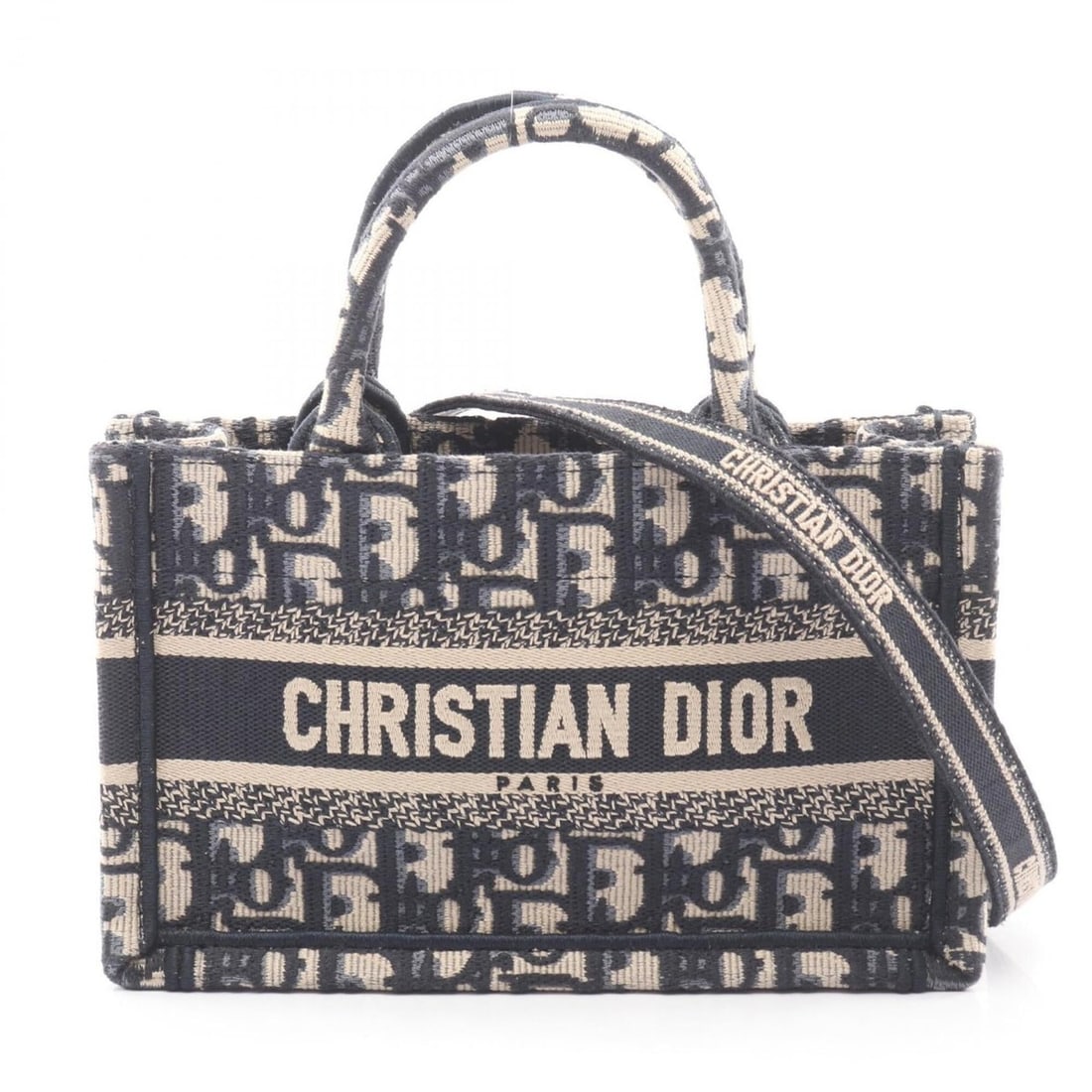 Christian Dior Dior BOOK TOTE Mini Oblique 2-Way Tote Bag/Handbag, Canvas, Women's, Beige/Navy: --- Catalog ---Category: SizeSize (HxWxD): 13cm x 21cm x 8cm / 5.11'' x 8.26'' x 3.14''Category: DesignType: Handbag, Tote bagColor: Beige, NavyGender: WomenMaterial: Canvas Category: GeneralBrand: Ch