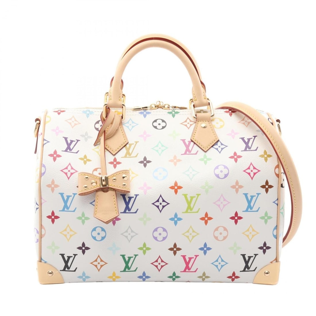 Louis Vuitton LV x TM Speedy Soft 30 Monogram Multicolor Handbag, Coated Canvas Leather, Women's,: --- Catalog ---Category: SizeSize (HxWxD): 22cm x 31cm x 18cm / 8.66'' x 12.2'' x 7.08''Category: DesignType: HandbagColor: Multi-color, WhiteGender: WomenMaterial: PVC , Coated canvas , Leather Categ