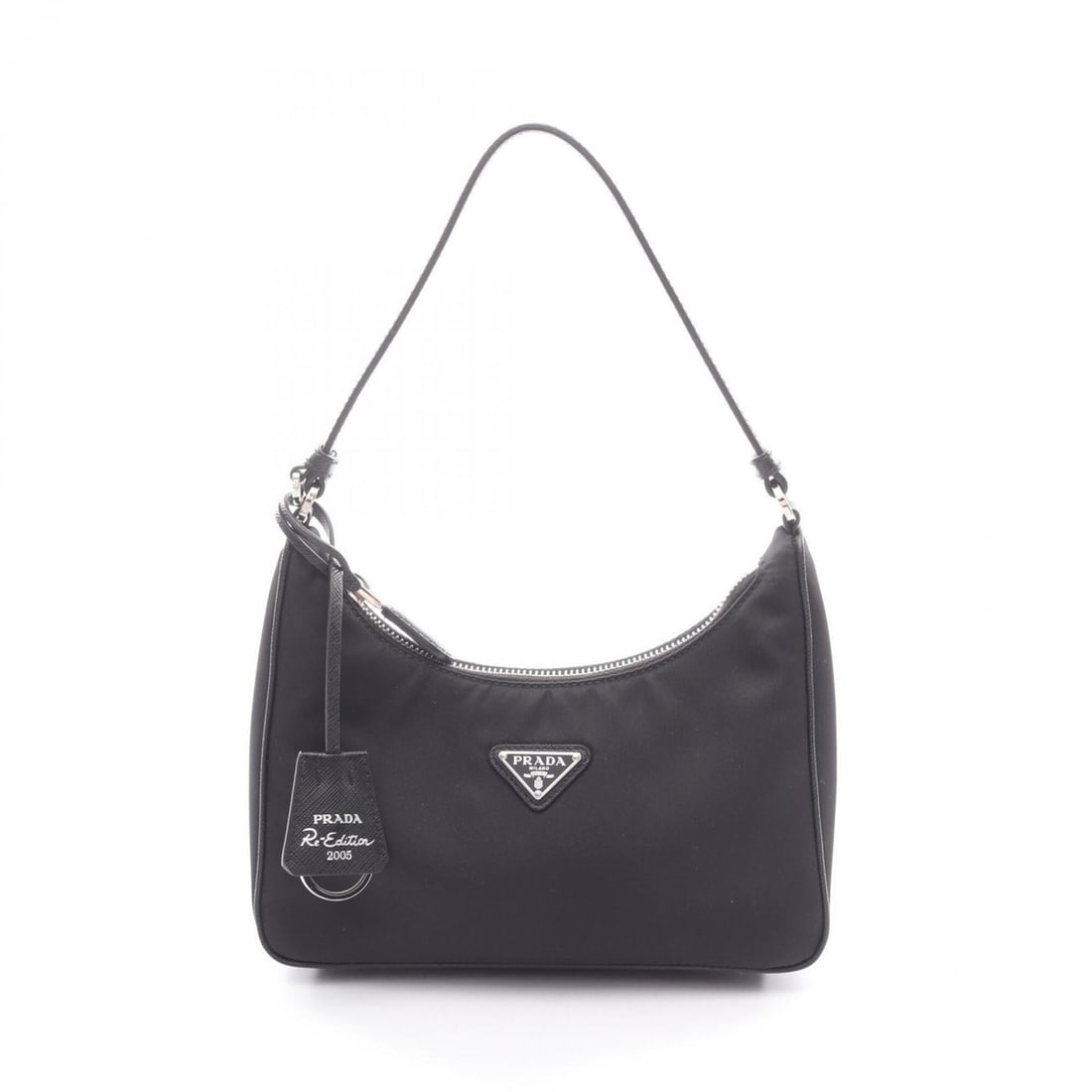 Prada Re-Edition 2005 Re-Nylon Mini Bag Handbag Nylon Saffiano Leather Women's Black 1N204M: --- Catalog ---Category: SizeSize (HxWxD): 12cm x 22cm x 6cm / 4.72'' x 8.66'' x 2.36''Category: DesignType: HandbagColor: BlackGender: WomenMaterial: Nylon , Saffiano triangle Category: GeneralMPN: 1