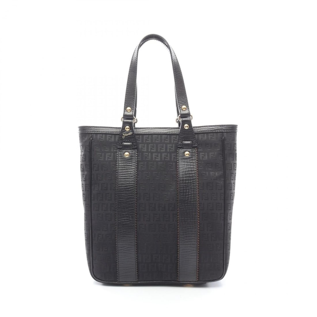 Fendi Zucchino Tote Bag Handbag Canvas Leather Women's Black: --- Catalog ---Category: SizeSize (HxWxD): 33cm x 28cm x 9cm / 12.99'' x 11.02'' x 3.54''Category: DesignType: Handbag, Tote bagColor: BlackGender: WomenMaterial: Canvas , Leather Category: GeneralBra