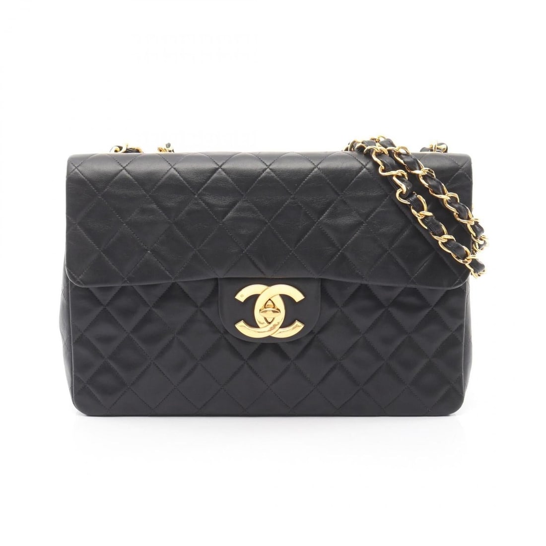 Chanel CHANEL Large Matelassé 34 Shoulder Bag Handbag Lambskin (Sheepskin) Women's Black: --- Catalog ---Category: SizeSize (HxWxD): 22cm x 34cm x 10cm / 8.66'' x 13.38'' x 3.93''Category: DesignType: Handbag, Shoulder bagColor: BlackGender: WomenMaterial: Leather Leather/Fur Type: Lambski