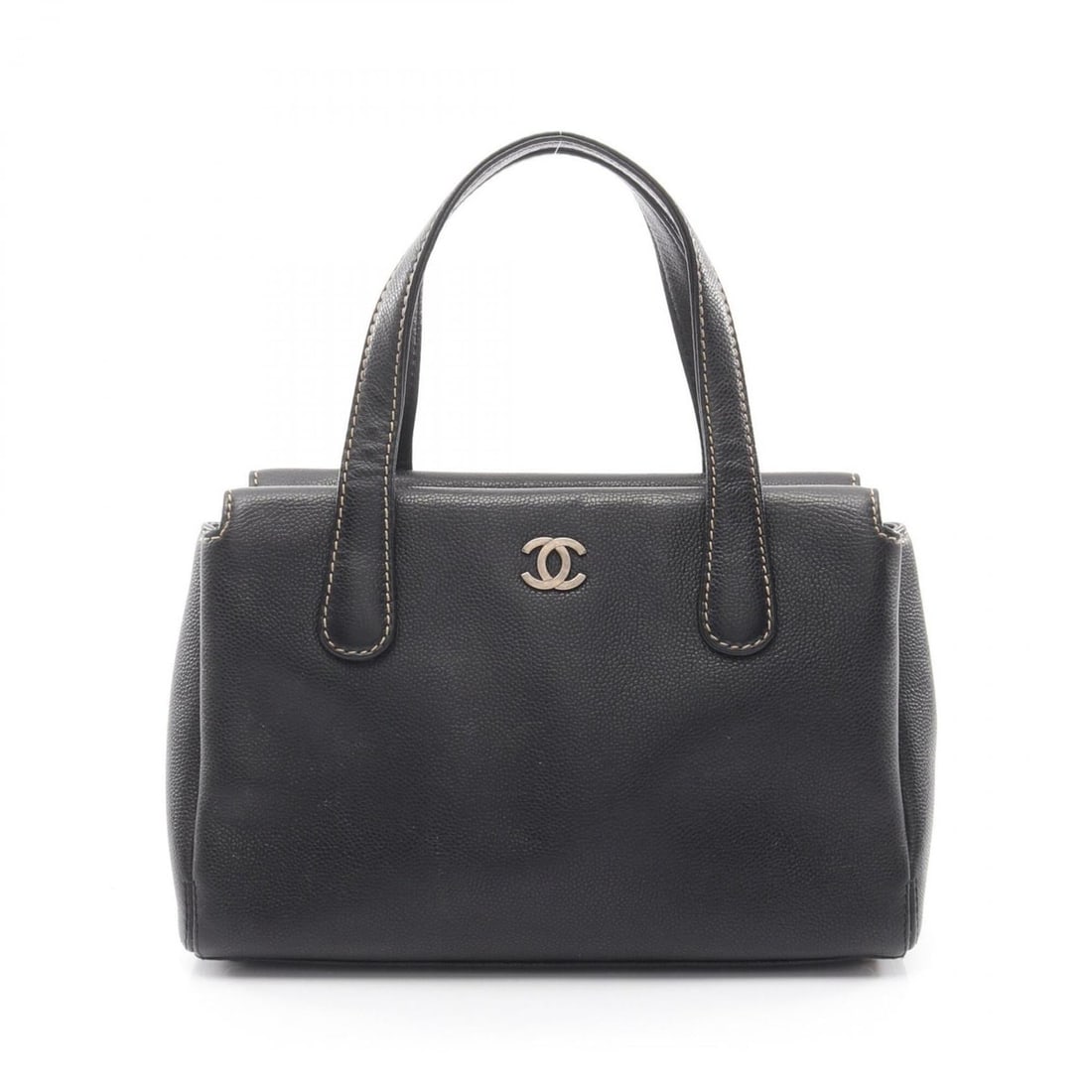 Chanel Coco Mark Handbag, Caviar Leather (Grained Calfskin), Women's, Black: --- Catalog ---Category: SizeSize (HxWxD): 20cm x 29cm x 9cm / 7.87'' x 11.41'' x 3.54''Category: DesignType: HandbagColor: BlackGender: WomenMaterial: Grained Calfskin Category: GeneralBrand: Chanel-