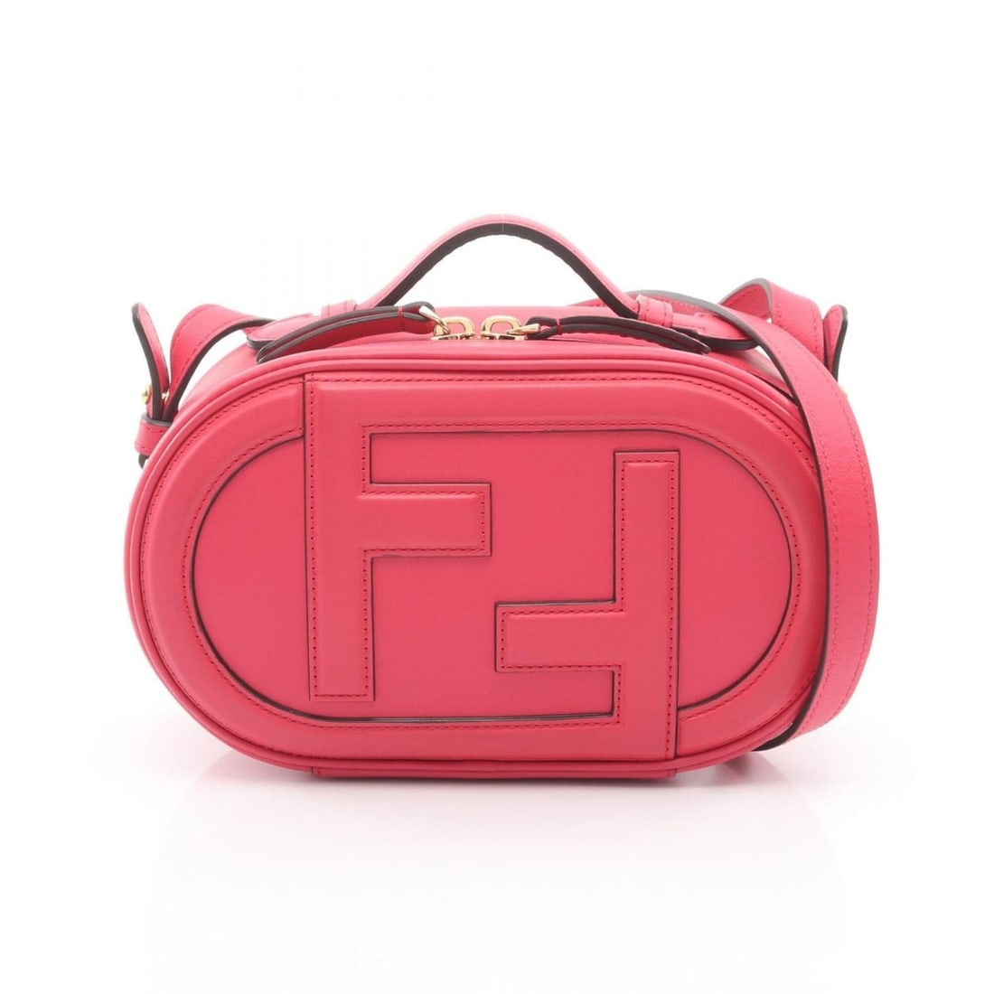 Fendi Auroch Small Camera Bag Handbag Leather Women's Pink 8BS058: --- Catalog ---Category: SizeSize (HxWxD): 12.5cm x 21cm x 6.5cm / 4.92'' x 8.26'' x 2.55''Category: DesignType: HandbagColor: PinkGender: WomenMaterial: Leather Category: GeneralMPN: 8BS058Brand: Fen