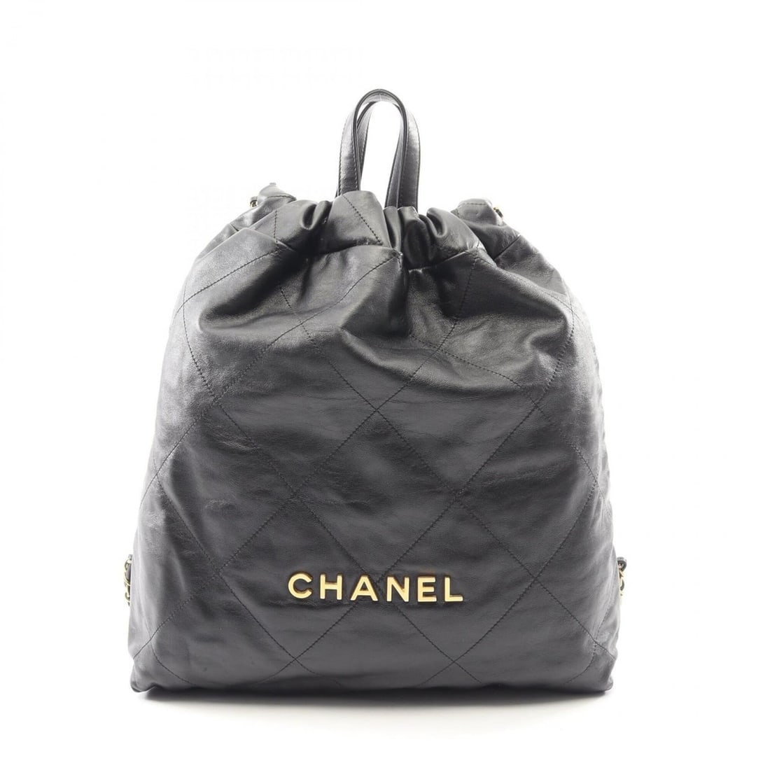Chanel 22 Large Backpack/Handbag, Leather, Women's, Black (AS3313): --- Catalog ---Category: SizeSize (HxWxD): 39cm x 34cm x 8cm / 15.35'' x 13.38'' x 3.14''Category: DesignType: BackpackColor: BlackGender: WomenMaterial: Leather Category: GeneralMPN: AS3313Brand: Cha