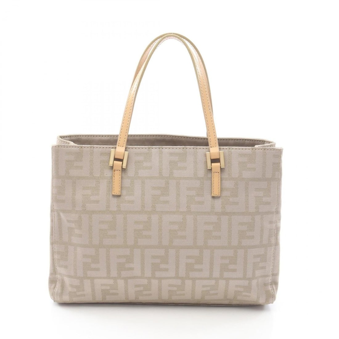 Fendi Zucca Tote Bag Handbag Canvas Leather Women's Beige 8BH072: --- Catalog ---Category: SizeSize (HxWxD): 21cm x 27cm x 8cm / 8.26'' x 10.62'' x 3.14''Category: DesignType: Handbag, Tote bagColor: BeigeGender: WomenMaterial: Canvas , Leather Category: GeneralMPN: