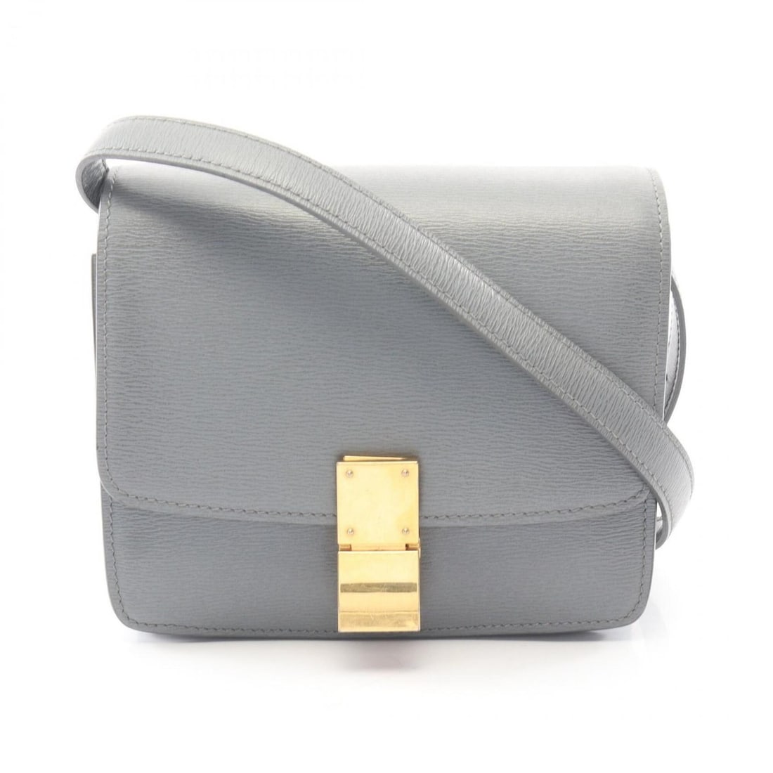 Celine Classic Box Shoulder Bag/Handbag, Leather, Women's, Gray (1 of 10)