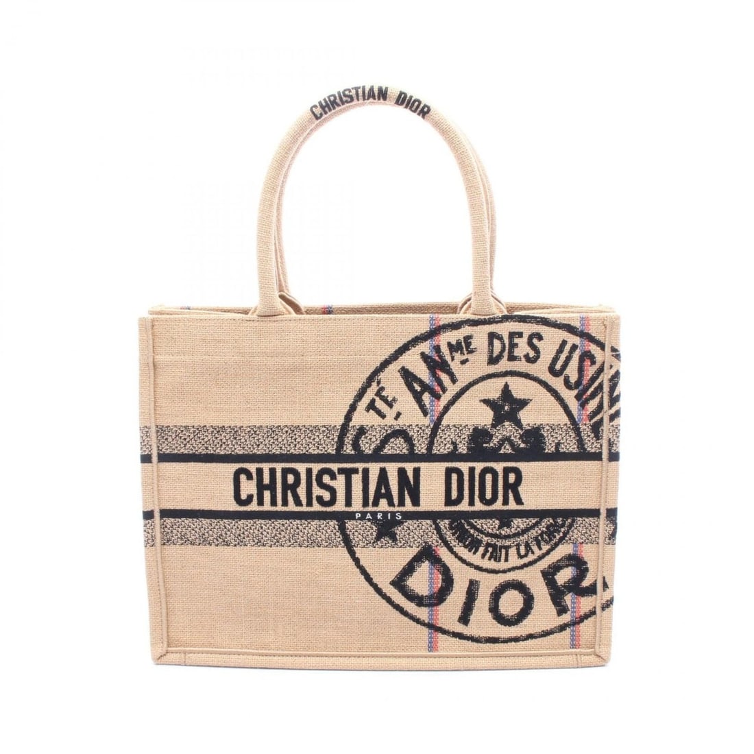 Christian Dior Dior BOOK TOTE Medium Tote Bag Handbag Jute Women's Beige Multicolor: --- Catalog ---Category: SizeSize (HxWxD): 27cm x 36cm x 14cm / 10.62'' x 14.17'' x 5.51''Category: DesignType: Handbag, Tote bagColor: Beige, Multi-colorGender: WomenMaterial: Hemp Category: GeneralB