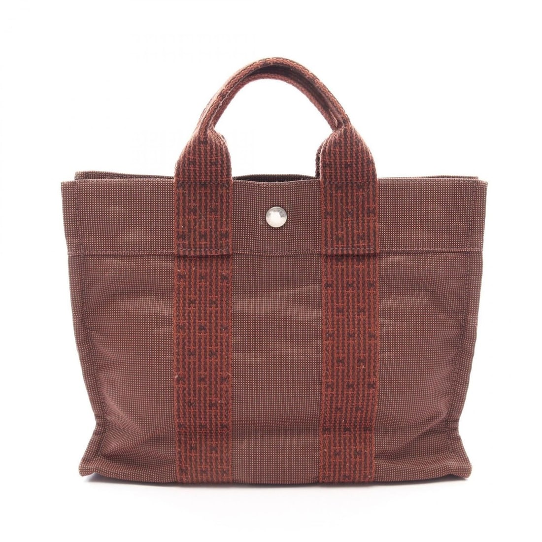 Hermes Herline PM Tote Bag Handbag Nylon Canvas Women's Brown: --- Catalog ---Category: SizeSize (HxWxD): 23cm x 30cm x 8cm / 9.05'' x 11.81'' x 3.14''Category: DesignType: Handbag, Tote bagColor: BrownGender: WomenMaterial: Nylon canvas Category: GeneralBrand: H