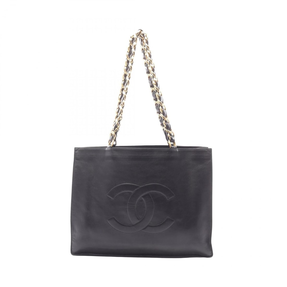 Chanel CHANEL Tote Bag Handbag Lambskin (Sheepskin) Women's Black (1 of 20)
