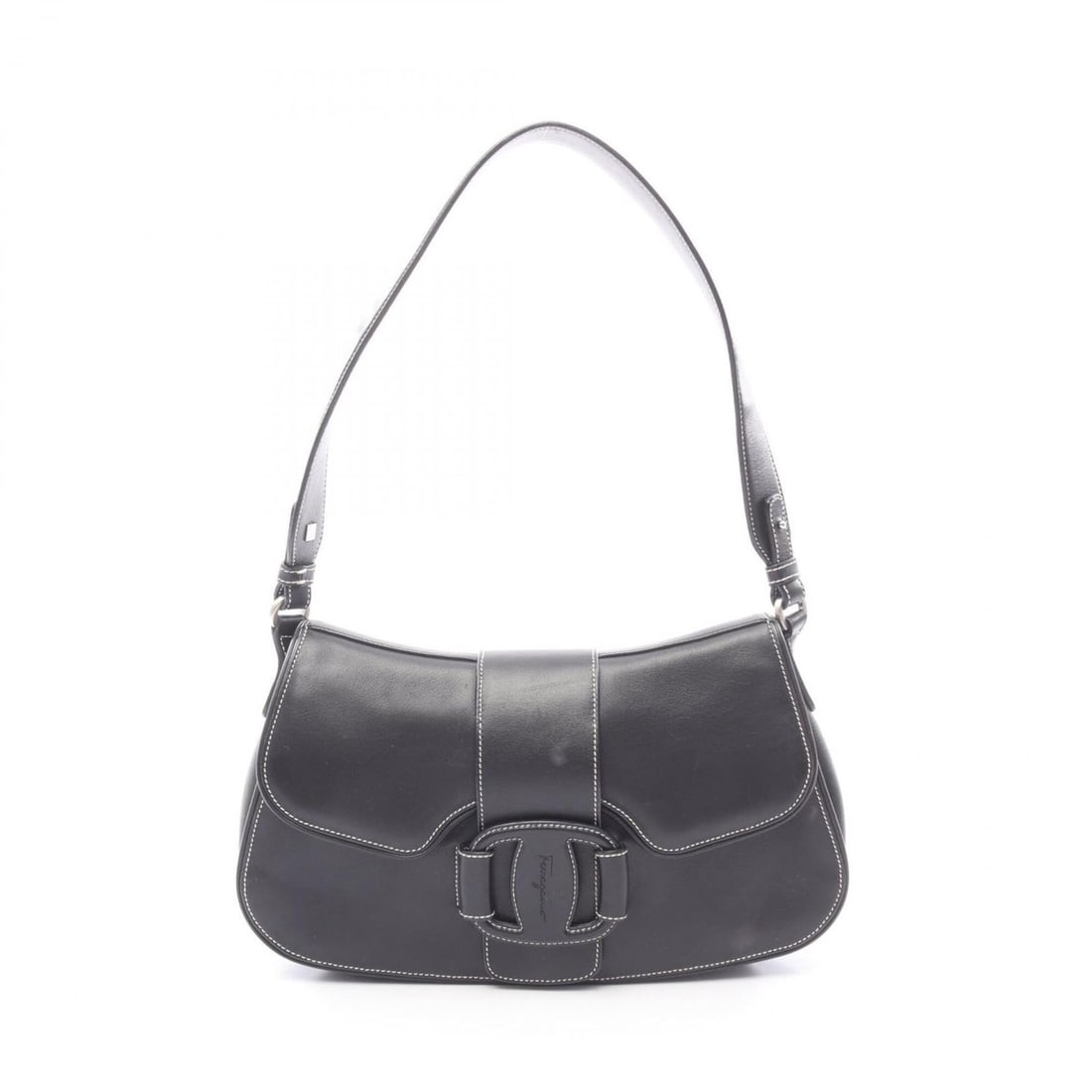 Salvatore Ferragamo Vara Shoulder Bag Handbag Leather Women's Black: --- Catalog ---Category: SizeSize (HxWxD): 17cm x 29cm x 5.5cm / 6.69'' x 11.41'' x 2.16''Category: DesignType: Handbag, Shoulder bagColor: BlackGender: WomenMaterial: Leather Category: GeneralBrand: 