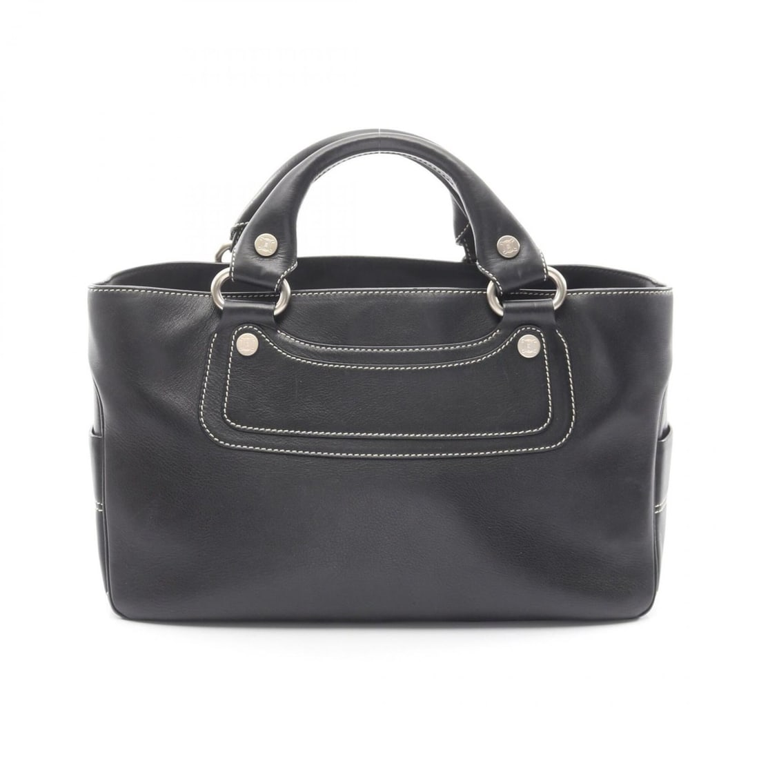 Celine Boogie Bag Handbag, Leather, Women's, Black: --- Catalog ---Category: SizeSize (HxWxD): 19cm x 31cm x 13cm / 7.48'' x 12.2'' x 5.11''Category: DesignType: HandbagColor: BlackGender: WomenMaterial: Leather Category: GeneralBrand: Celine--- Item L