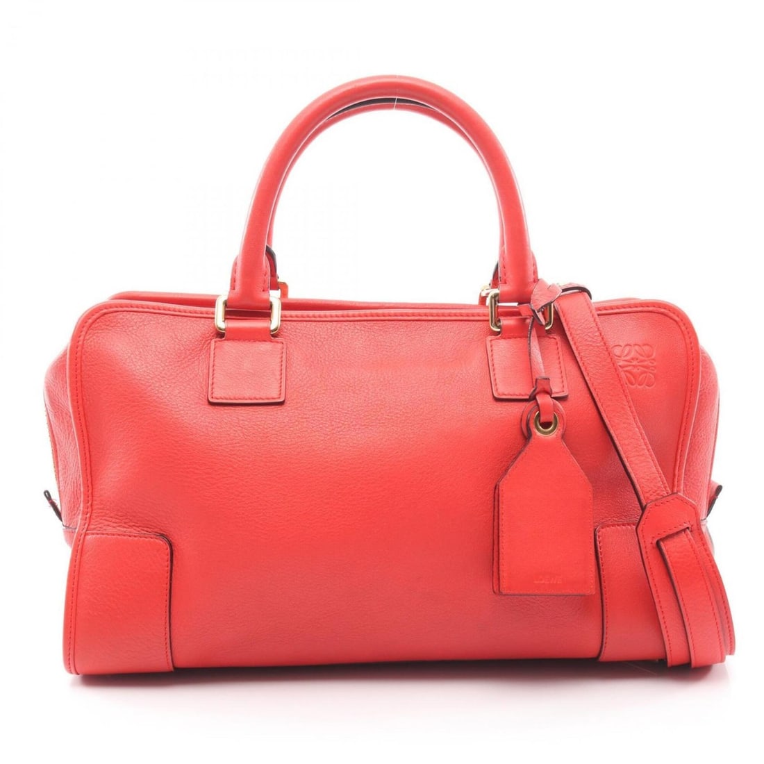 Loewe Amazona 36 2-Way Handbag, Leather, Women's, Red (1 of 10)