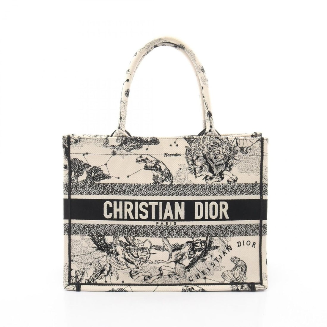 Christian Dior Dior BOOK TOTE Medium Zodiac Tote Bag Handbag Canvas Women's Ivory/Black: --- Catalog ---Category: SizeSize (HxWxD): 27cm x 36cm x 14cm / 10.62'' x 14.17'' x 5.51''Category: DesignType: Handbag, Tote bagColor: Black, IvoryGender: WomenMaterial: Canvas Category: GeneralBrand
