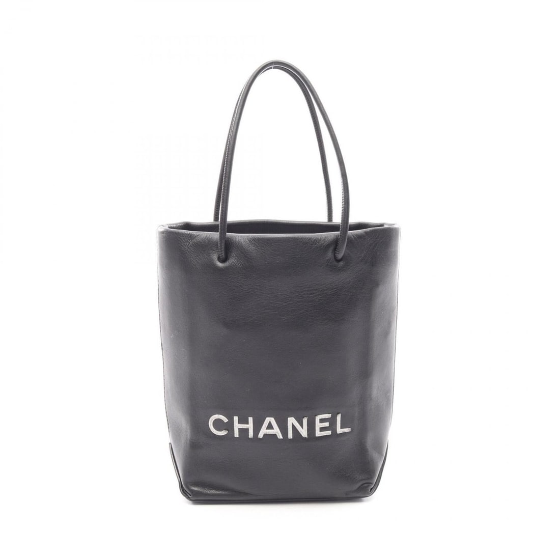 Chanel Essential Tote PM Bag Handbag Leather Women's Black A46880 (1 of 10)