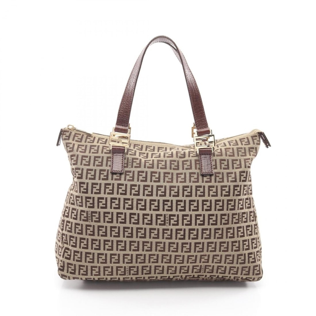 Fendi Zucchino Tote Bag Handbag Canvas Leather Women's Beige/Brown 8BH138: --- Catalog ---Category: SizeSize (HxWxD): 24cm x 33cm x 11.5cm / 9.44'' x 12.99'' x 4.52''Category: DesignType: Handbag, Tote bagColor: Beige, BrownGender: WomenMaterial: Canvas , Leather Category: G