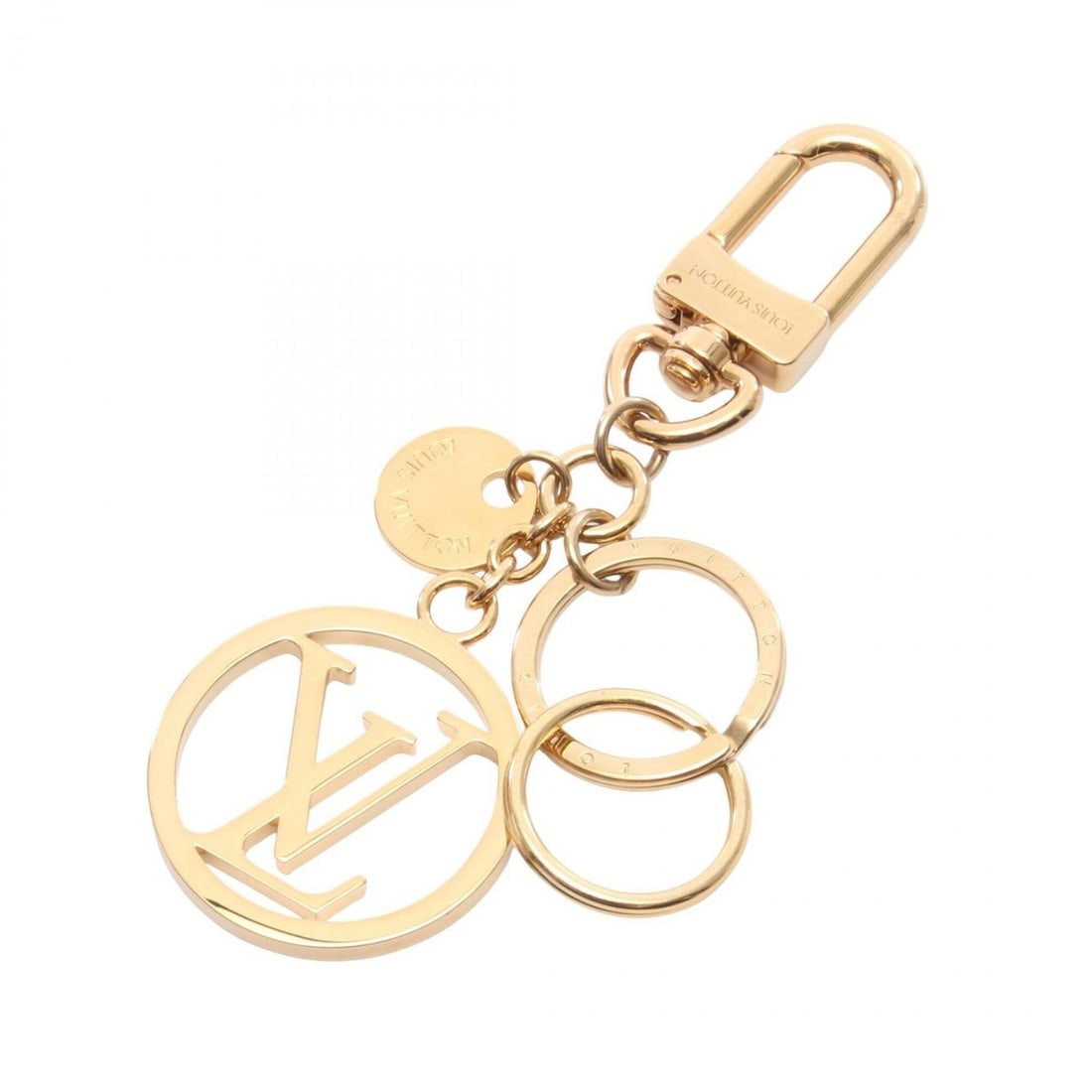 Louis Vuitton LV Circle Charm Accessory, GP (Gold Tone), Women's, M68000: --- Catalog ---Category: DesignType: Keyring charmColor: GoldGender: WomenMaterial: Gold platingCategory: GeneralMPN: M68000Brand: Louis Vuitton--- Item List ---Section: ConditionRanking: Rank A Used 