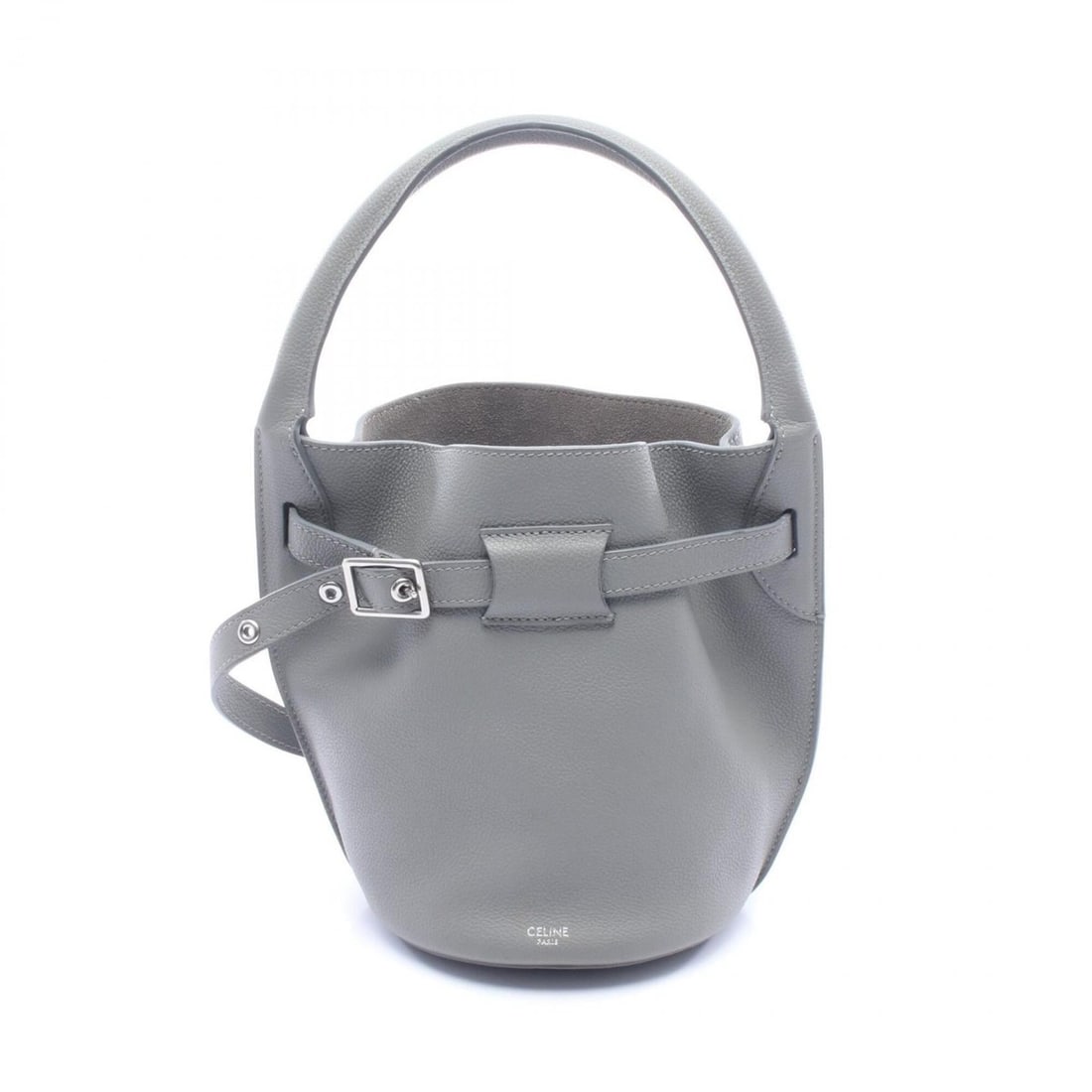 Celine Big Bag Bucket Nano Handbag Leather Women's Gray 187243A4U: --- Catalog ---Category: SizeSize (HxWxD): 21.5cm x 15.5cm x 15.5cm / 8.46'' x 6.1'' x 6.1''Category: DesignType: HandbagColor: GrayGender: WomenMaterial: Leather Category: GeneralMPN: 187243A4UBrand: