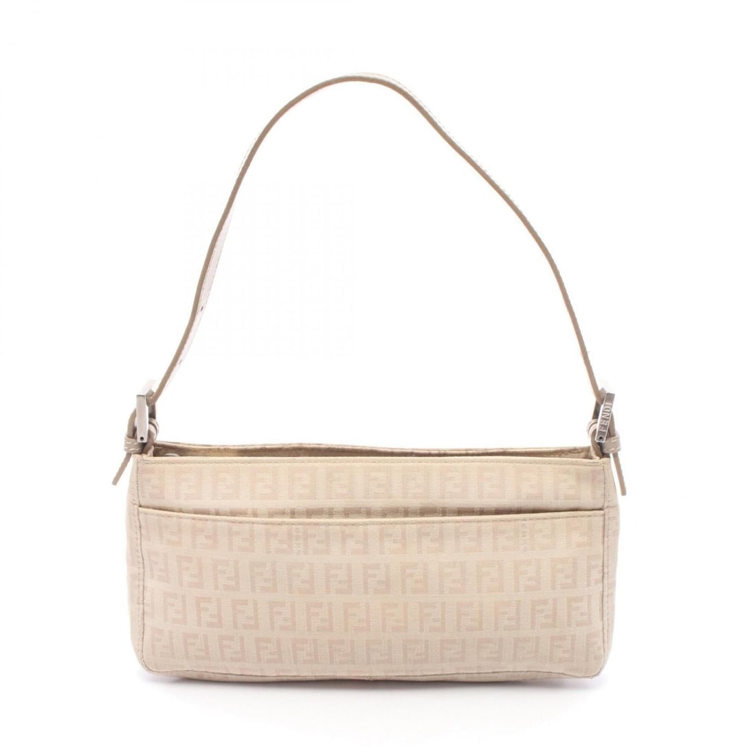 Fendi Zucchino Shoulder Bag/Handbag, Canvas and Leather, Women's, Beige, 8BR394: --- Catalog ---Category: SizeSize (HxWxD): 13cm x 25cm x 3cm / 5.11'' x 9.84'' x 1.18''Category: DesignType: Shoulder bagColor: BeigeGender: WomenMaterial: Canvas , Leather Category: GeneralBrand: Fen
