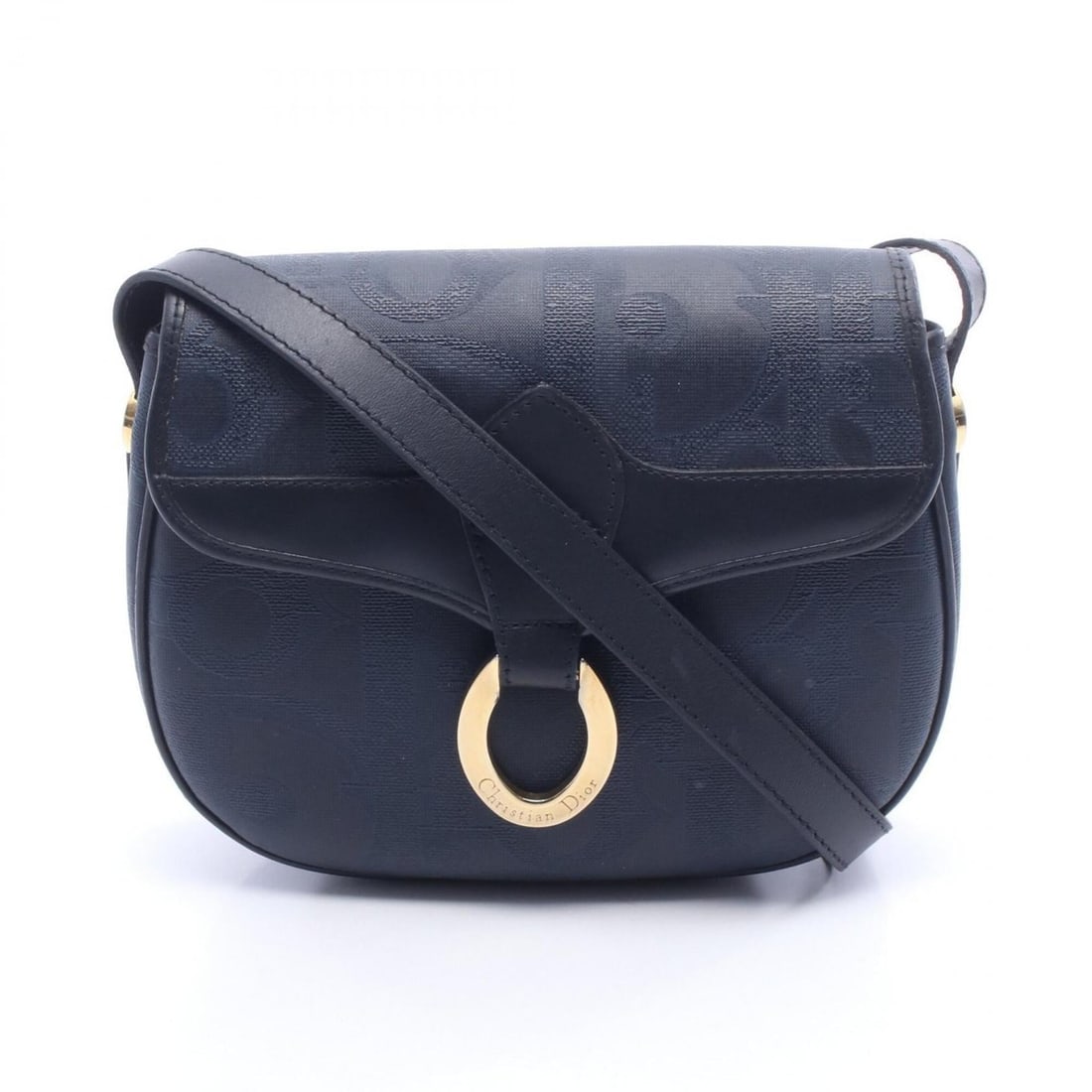 Christian Dior Dior Trotter pattern shoulder bag/handbag, coated canvas and leather, women's, navy.: --- Catalog ---Category: SizeSize (HxWxD): 17cm x 21cm x 6cm / 6.69'' x 8.26'' x 2.36''Category: DesignType: Shoulder bagColor: NavyGender: WomenMaterial: PVC , Coated canvas , Leather Category: Gener