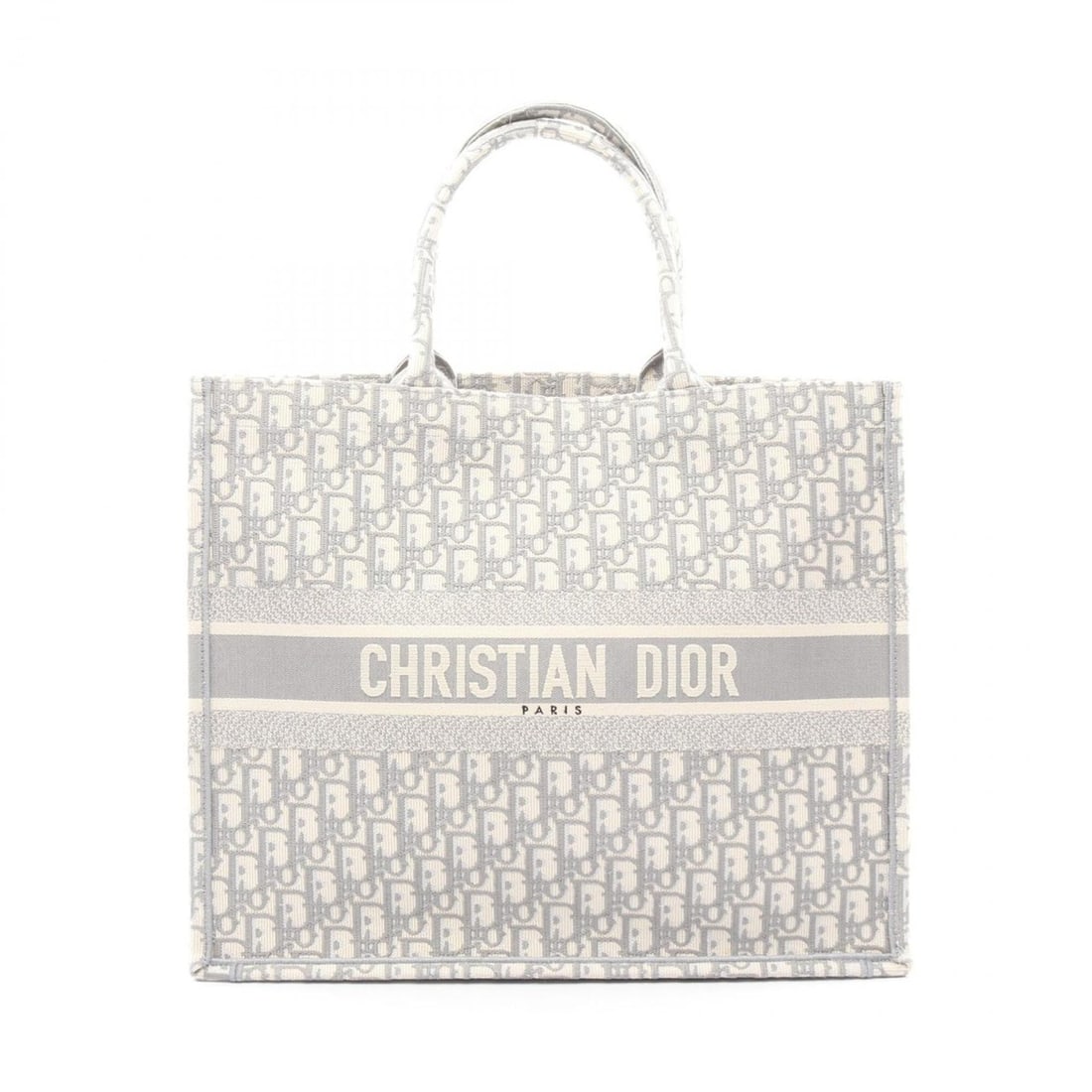 Christian Dior Dior Book Tote Large Oblique Embroidery Bag Handbag Canvas Women's White/Gray: --- Catalog ---Category: SizeSize (HxWxD): 35cm x 42cm x 18cm / 13.77'' x 16.53'' x 7.08''Category: DesignType: Tote bagColor: Gray, WhiteGender: WomenMaterial: Canvas Category: GeneralBrand: Christia