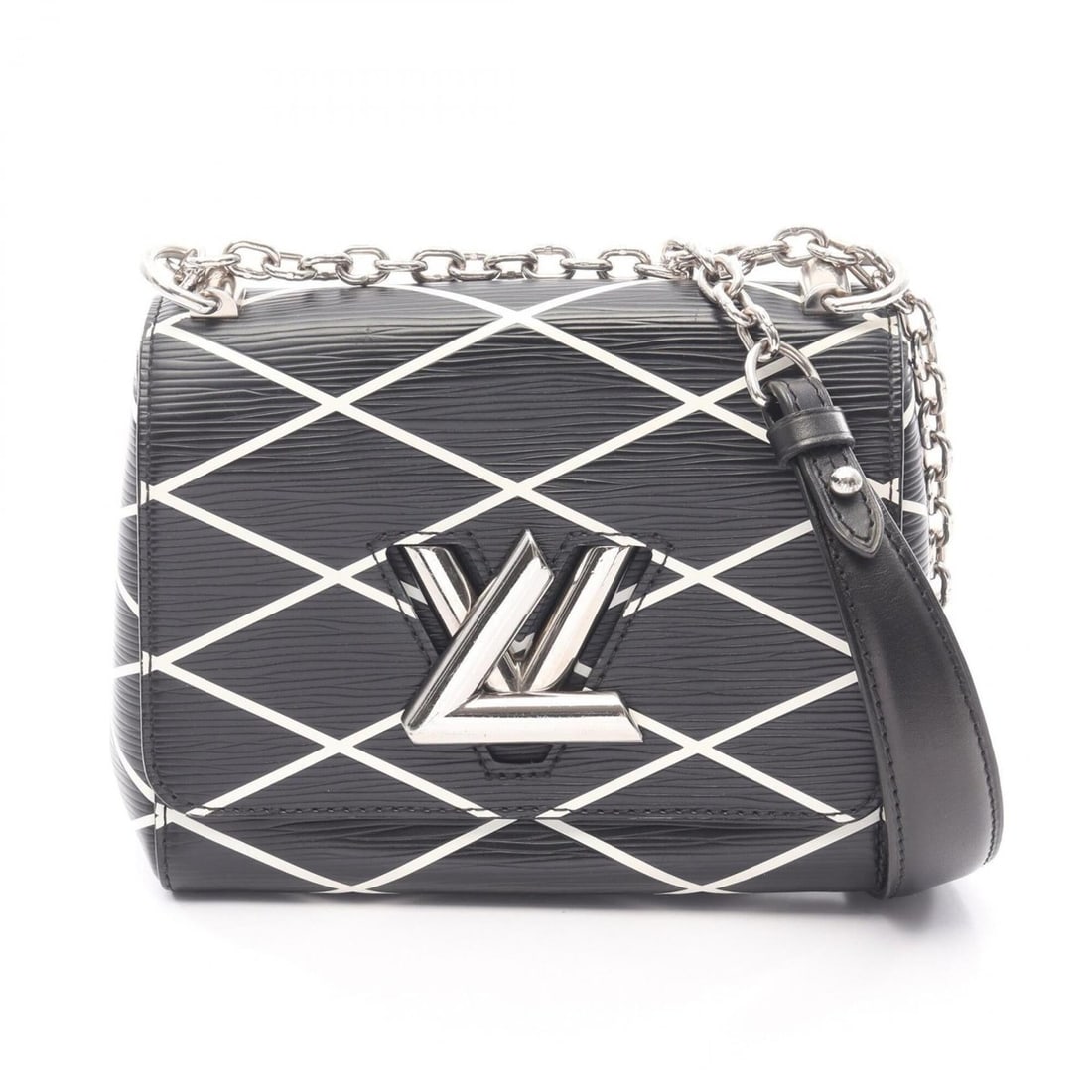Louis Vuitton Twist PM Epi Leather Shoulder Bag/Handbag for Women, Black/White, M50525: --- Catalog ---Category: SizeSize (HxWxD): 14.5cm x 18.5cm x 8.5cm / 5.7'' x 7.28'' x 3.34''Category: DesignType: Handbag, Shoulder bagColor: Black, WhiteGender: WomenMaterial: Leather Category: Gener