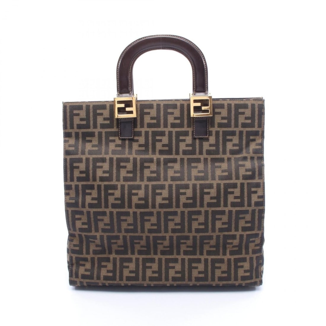 Fendi Zucca Tote Bag Handbag, Canvas and Leather, Women's, Brown: --- Catalog ---Category: SizeSize (HxWxD): 34cm x 34cm x 11cm / 13.38'' x 13.38'' x 4.33''Category: DesignType: Tote bagColor: BrownGender: WomenMaterial: Canvas , Leather Category: GeneralBrand: Fend