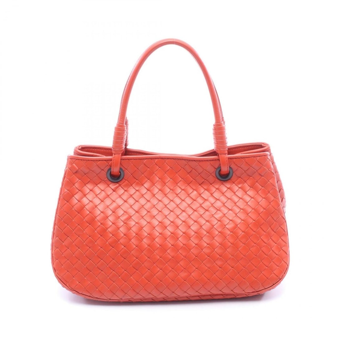 Bottega Veneta Intrecciato Satchel Handbag, Leather, Women's, Orange: --- Catalog ---Category: SizeSize (HxWxD): 18cm x 30.5cm x 16cm / 7.08'' x 12'' x 6.29''Category: DesignType: HandbagColor: OrangeGender: WomenMaterial: Leather Category: GeneralBrand: Bottega Veneta-