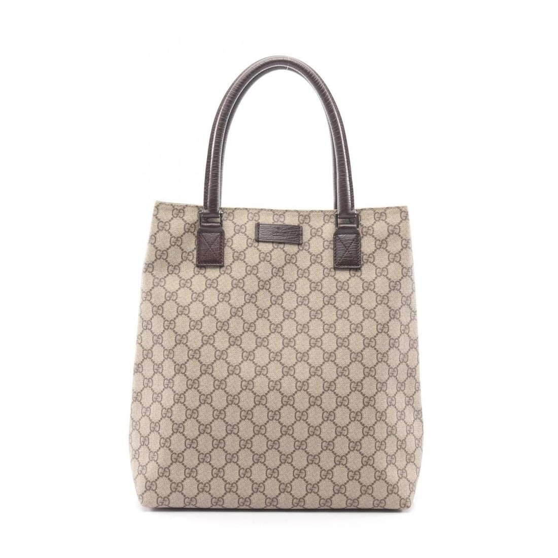 Gucci GG Plus Tote Bag Handbag, Coated Canvas Leather, Women's, Beige/Brown, 131220: --- Catalog ---Category: SizeSize (HxWxD): 34cm x 29cm x 14cm / 13.38'' x 11.41'' x 5.51''Category: DesignType: Tote bagColor: Beige, BrownGender: WomenMaterial: PVC , Coated canvas , Leather Category