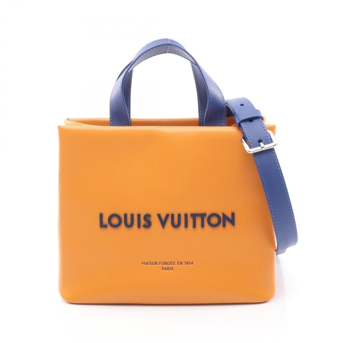 Louis Vuitton LOUIS VUITTON Shopper Tote MINI Saffron Bag Handbag Leather Men's Orange M15237: --- Catalog ---Category: SizeSize (HxWxD): 21cm x 25cm x 10cm / 8.26'' x 9.84'' x 3.93''Category: DesignType: Handbag, Tote bagColor: OrangeGender: MenMaterial: Leather Category: GeneralMPN: M15237Bra