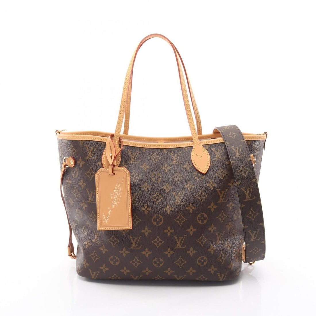 Louis Vuitton Neverfull Inside Out MM Monogram Tote Bag Handbag, Coated Canvas, Leather, Women's,: --- Catalog ---Category: SizeSize (HxWxD): 28cm x 32cm x 16cm / 11.02'' x 12.59'' x 6.29''Category: DesignType: Handbag, Tote bagColor: Beige, BrownGender: WomenMaterial: PVC , Coated canvas , Leather