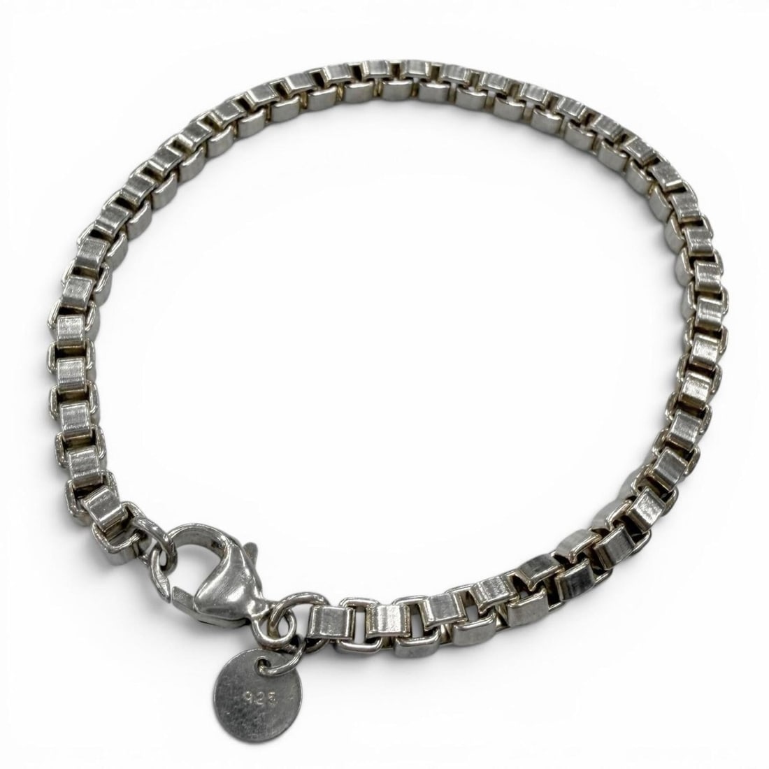 TIFFANY&Co. Tiffany Venetian SV925 Chain Bracelet, Silver, Weight 16.6g, Recommended for Men and (1 of 15)