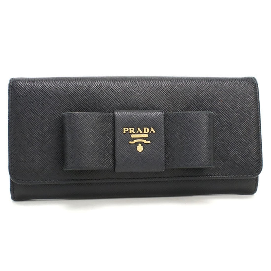 PRADA Prada Bi-fold Long Wallet 1MH132 Saffiano Leather Women's Black: --- Catalog ---Category: SizeSize (HxWxD): 9cm x 18.5cm x 2.5cm / 3.54'' x 7.28'' x 0.98''Category: DesignType: Long wallet (bi-fold)Color: BlackGender: WomenMaterial: Leather Category: GeneralBrand: 