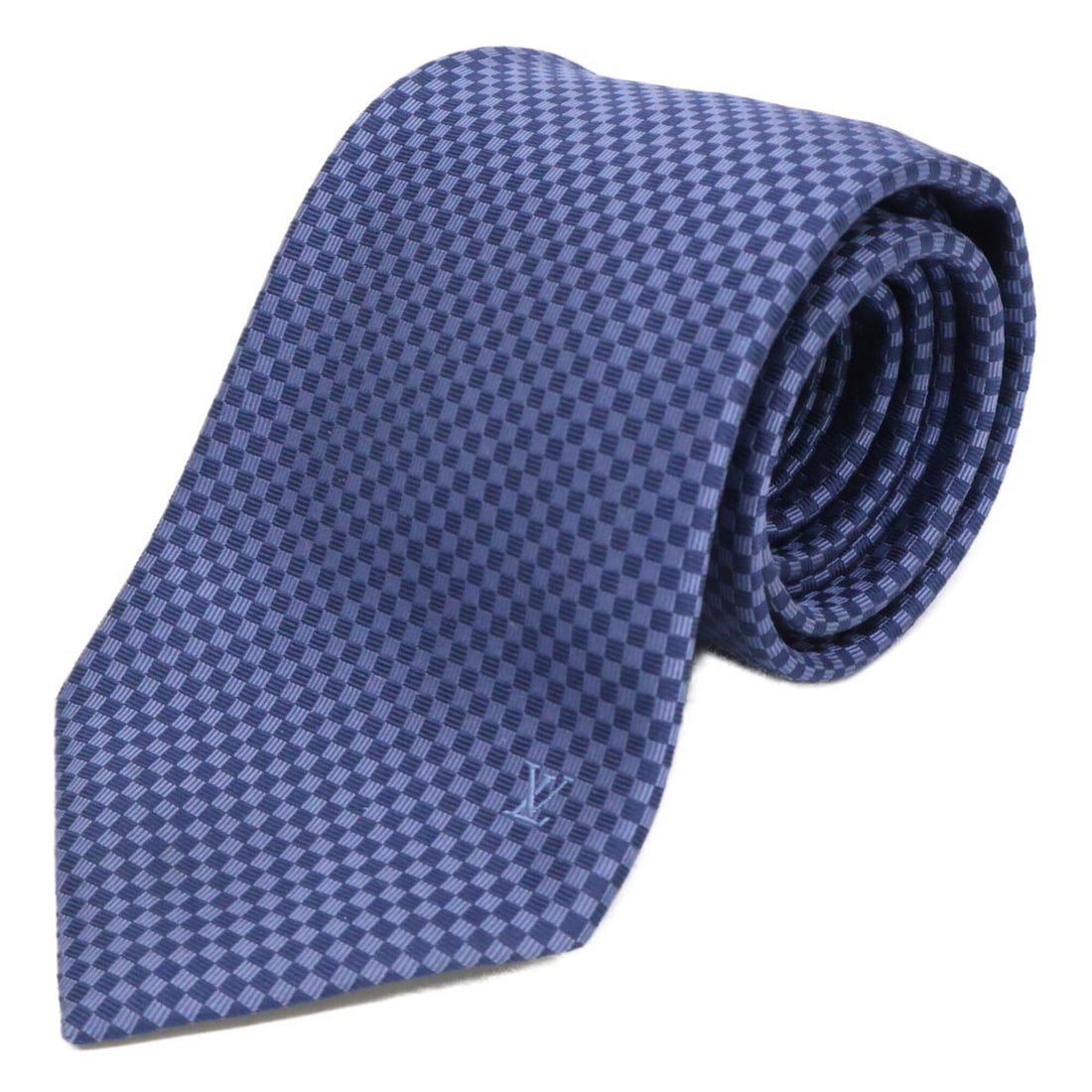 LOUIS VUITTON M78750 Micro Damier 8cm Tie, Navy, Men's: --- Catalog ---Category: SizeWidth: 8cm / 3.14''Total Length: 150cm / 59.05''Category: DesignType: CravatColor: NavyGender: MenMaterial: Silk Category: GeneralBrand: Louis Vuitton--- Item List ---Sect